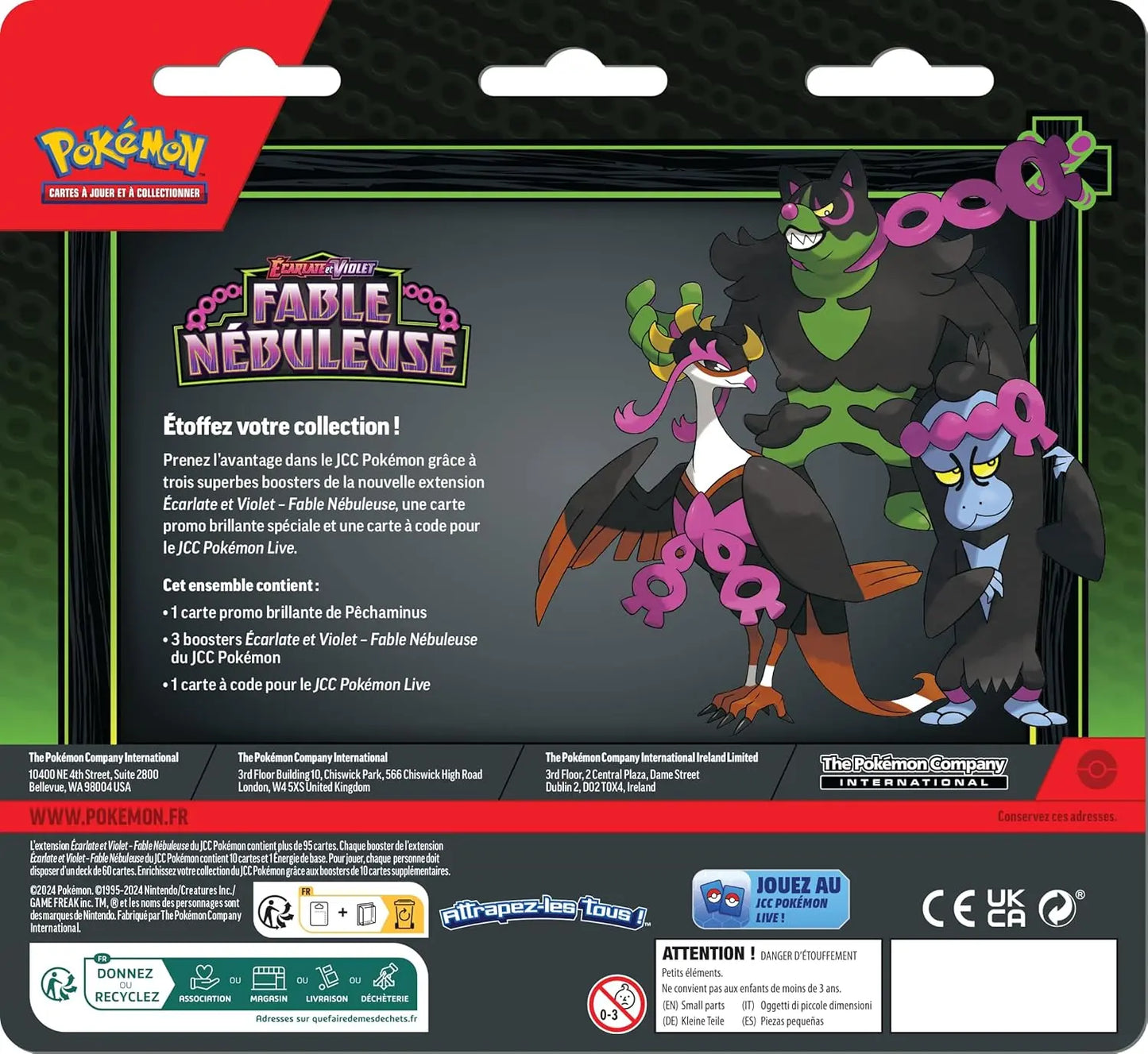 JCC Pokémon : boosters Pêchaminus Écarlate et Violet – Fable Nébuleuse - Pikadi Collect