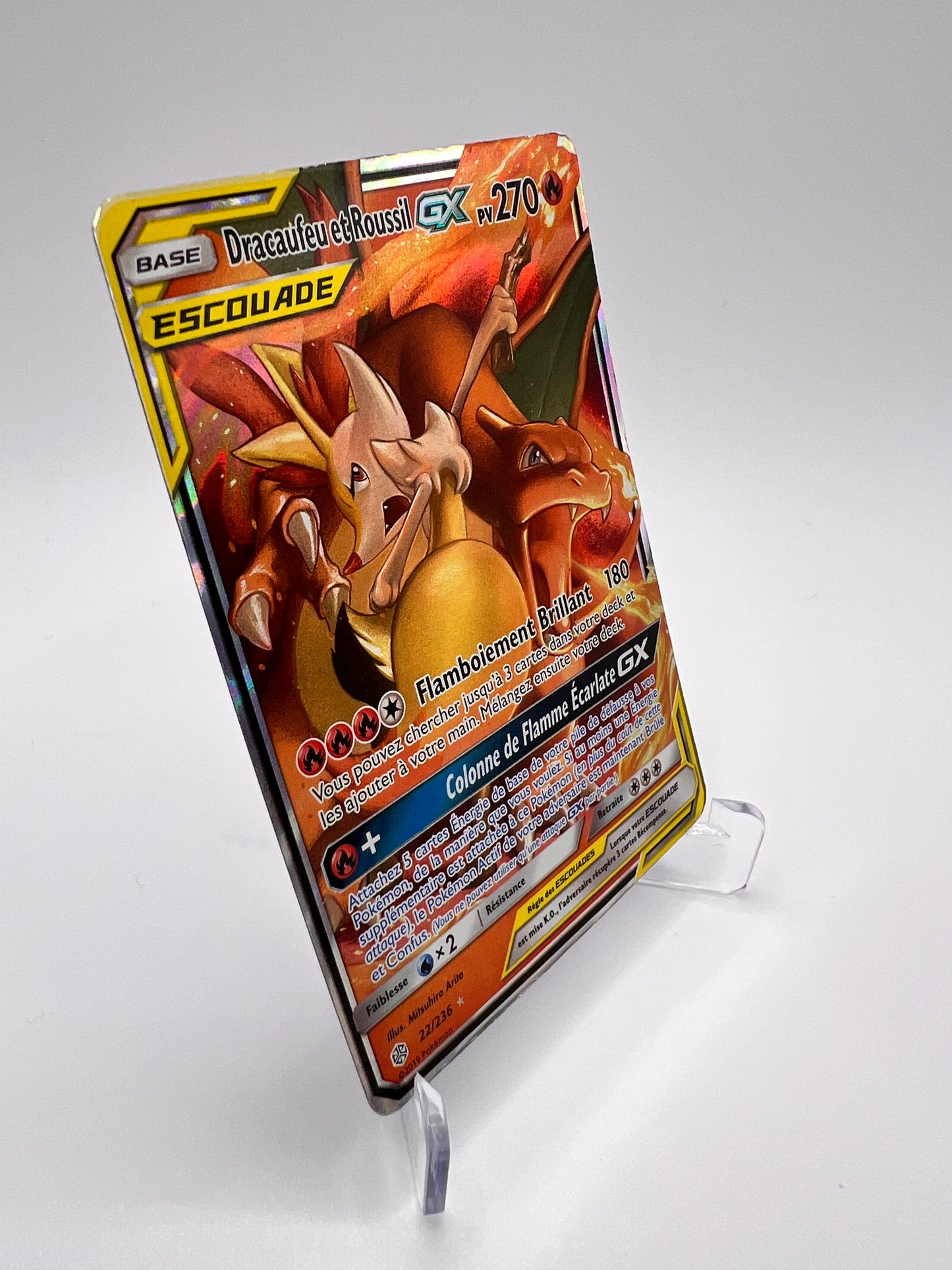 Dracaufeu et Roussil GX 22/236 Pikadi Collect