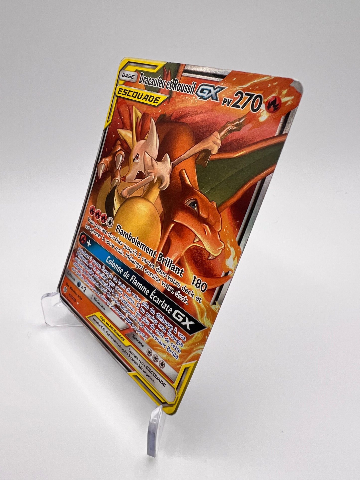 Dracaufeu et Roussil GX 22/236 Pikadi Collect