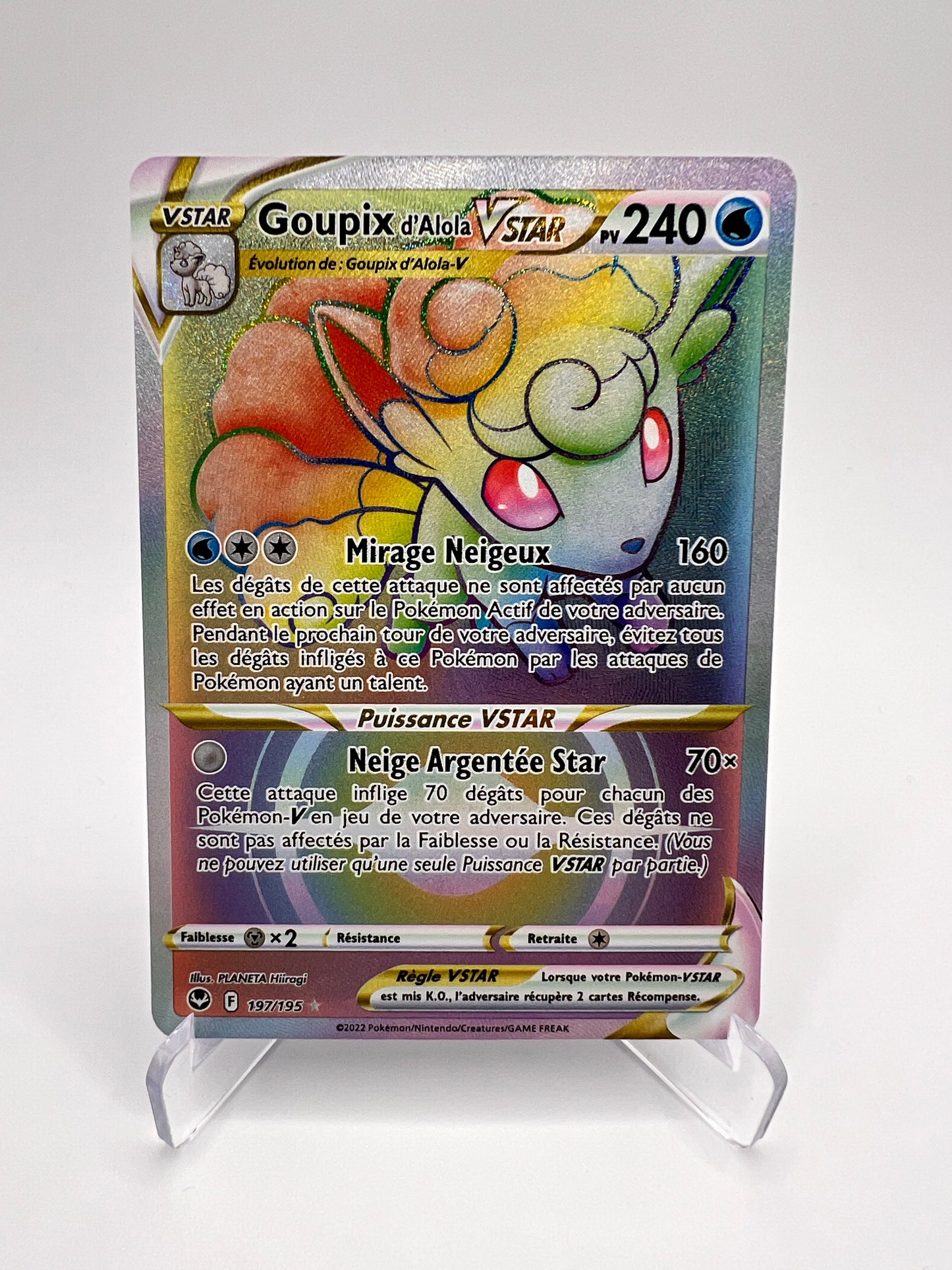 Goupix d'Alola Vstar 197/195