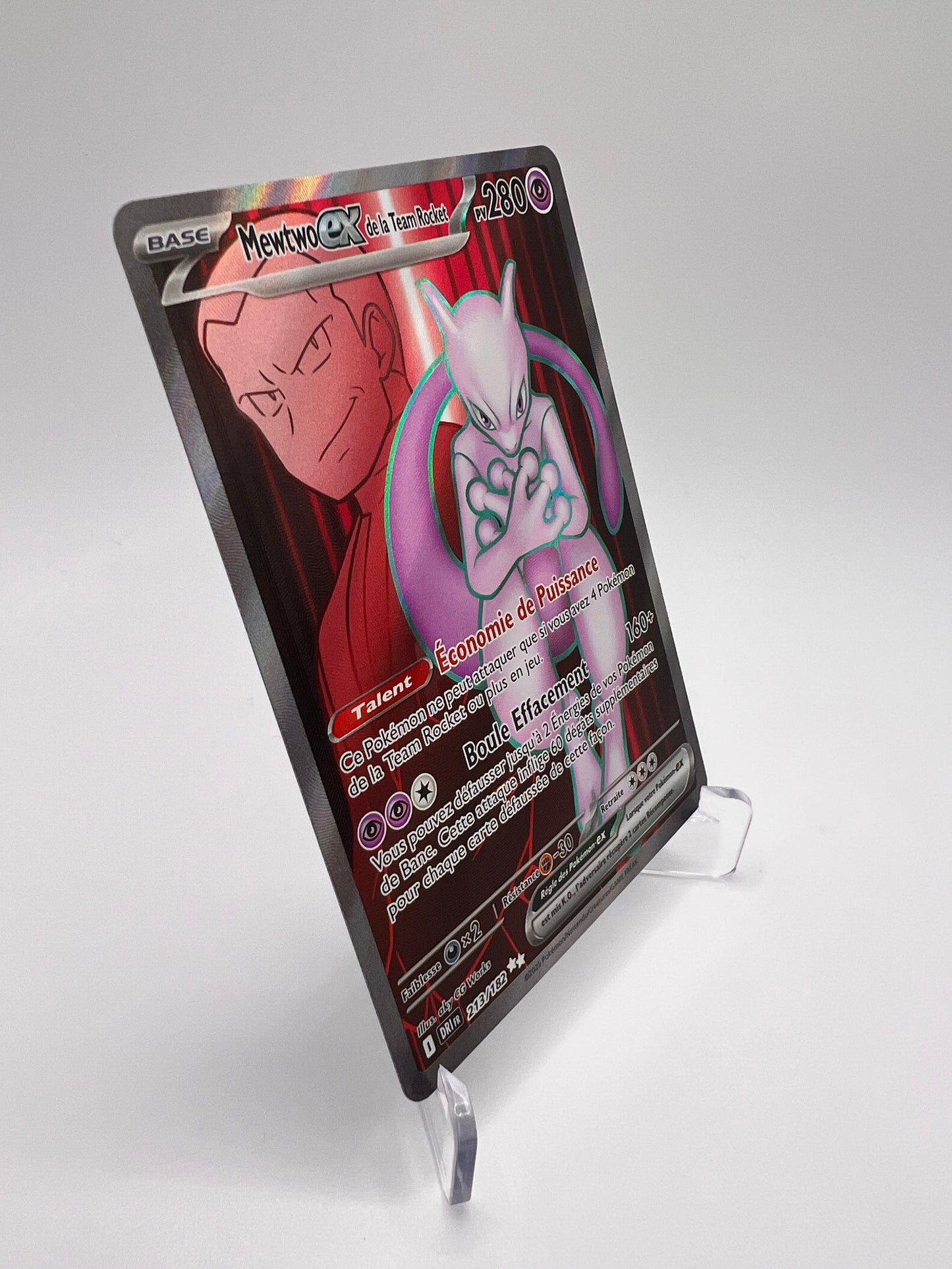 Mewtwo ex de la Team Rocket 213/182