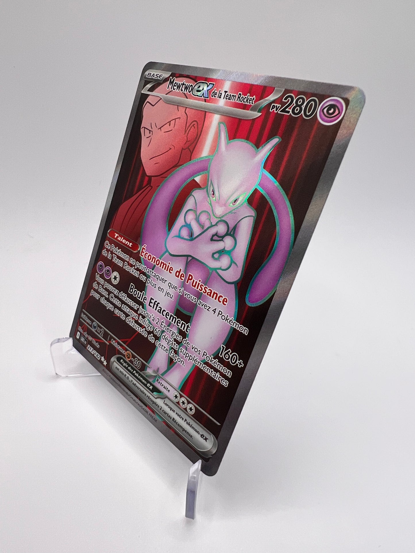 Mewtwo ex de la Team Rocket 213/182