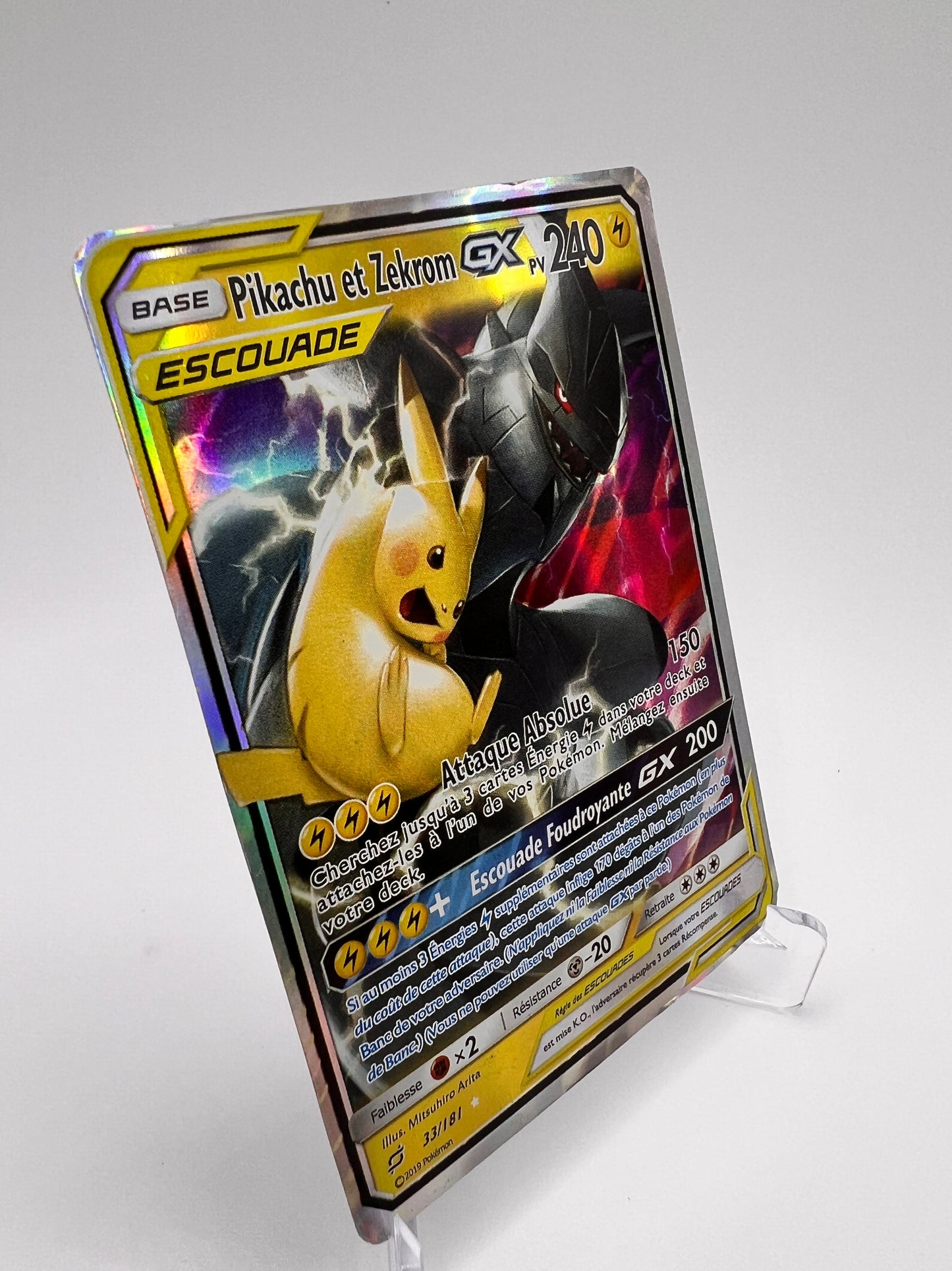 Pikachu et Zekrom GX 33/181 Pikadi Collect