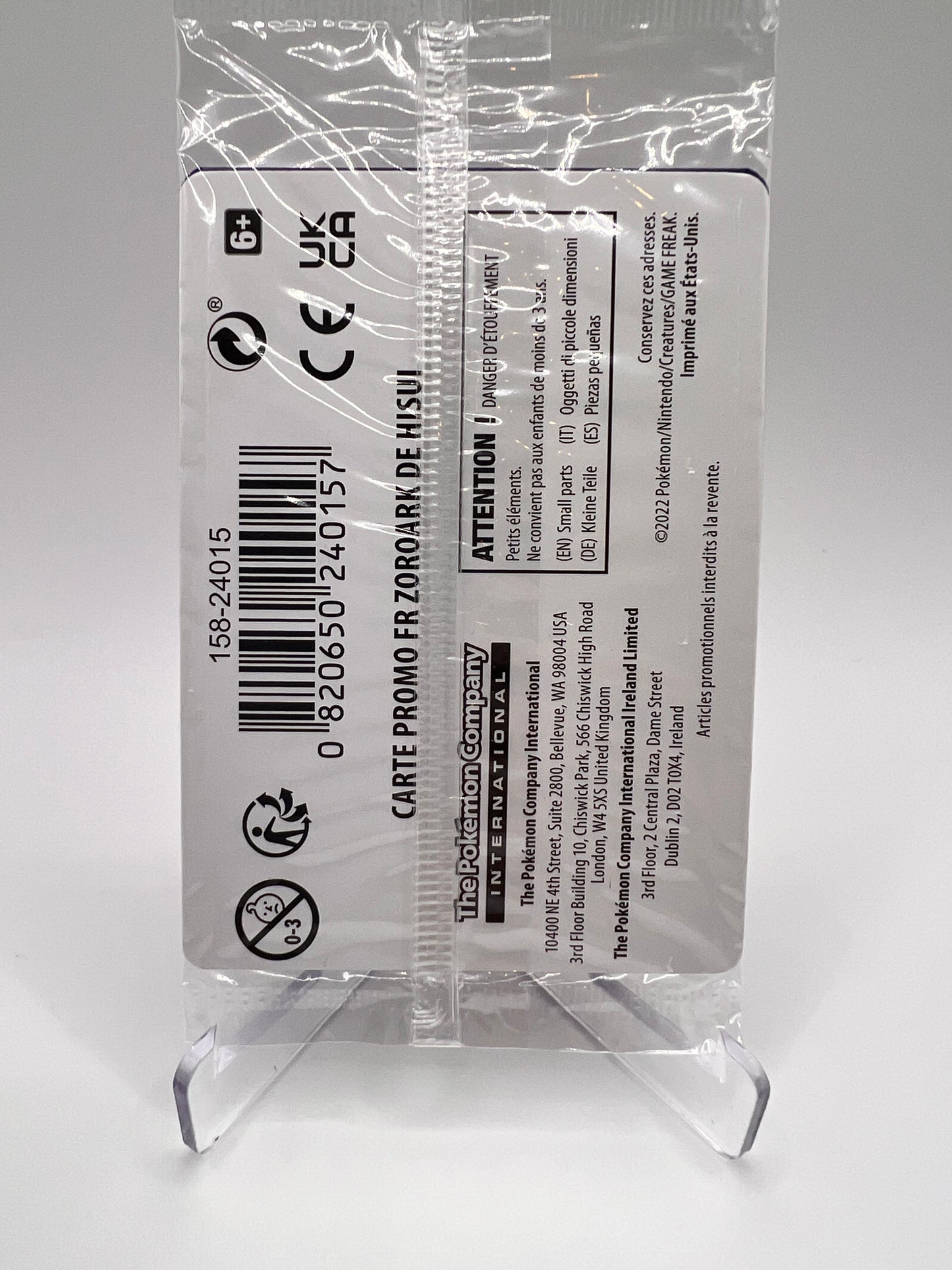 Zoroark de Hisui 076/196 Stamp Pikadi Collect