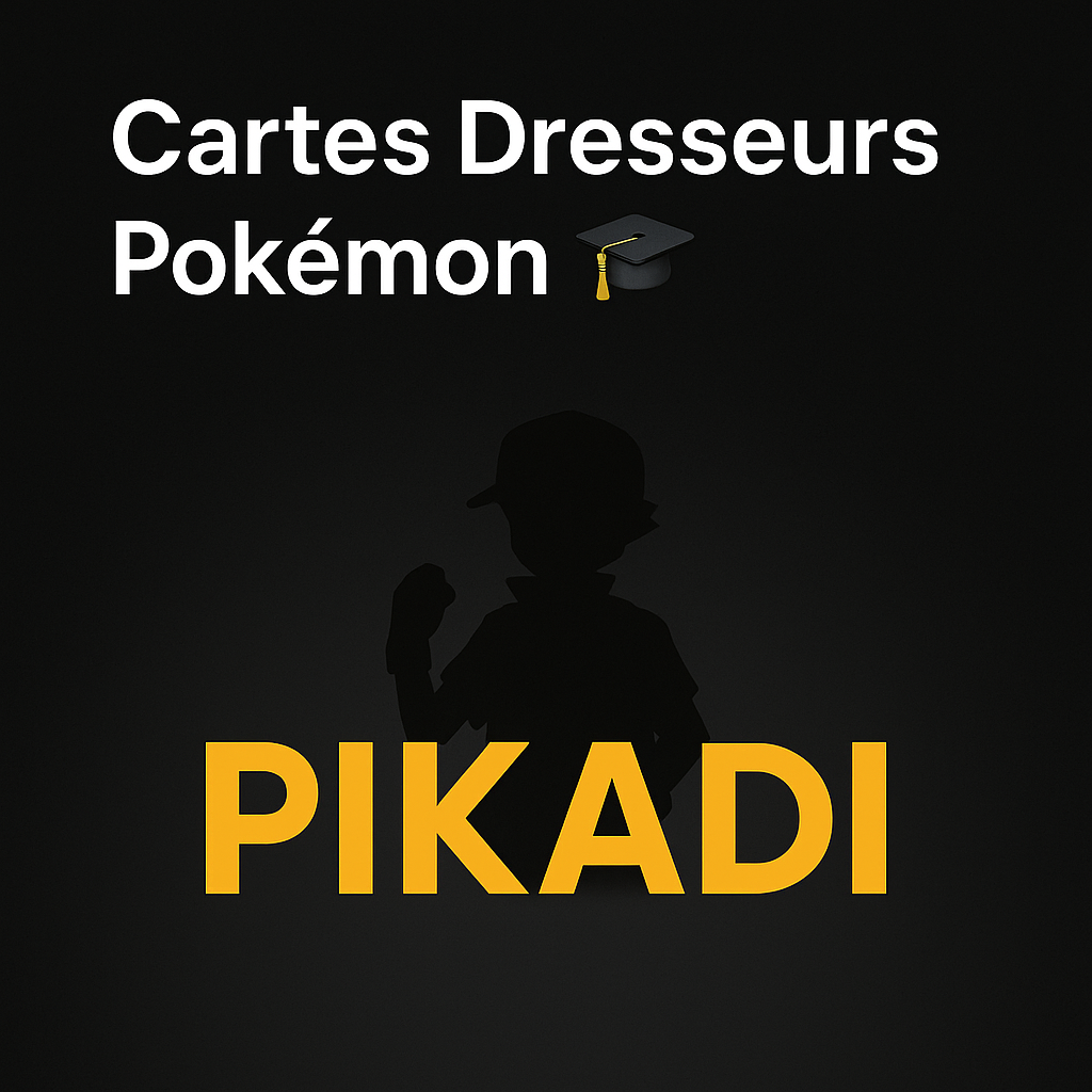 Cartes Dresseurs Pokémon à l’unité 🎓