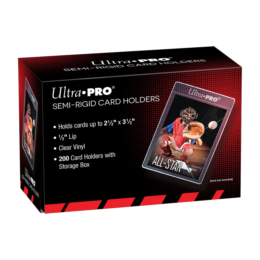Ultra PRO 200 Pochettes Semi Rigides Transparentes Tall Semi Rigid 1/2