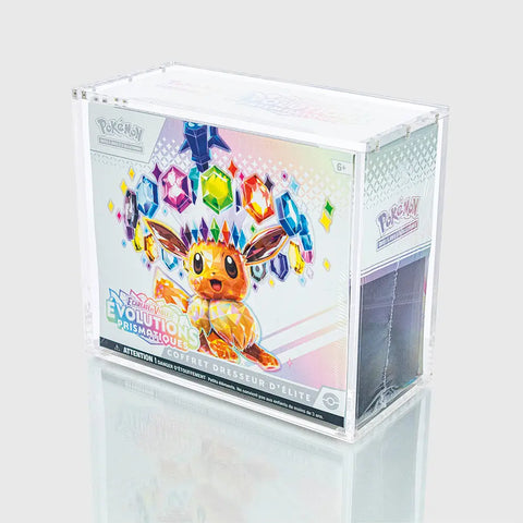 Présentoir transparent en acrylique pour cartes Pokémon – boîtier magnétique anti-UV