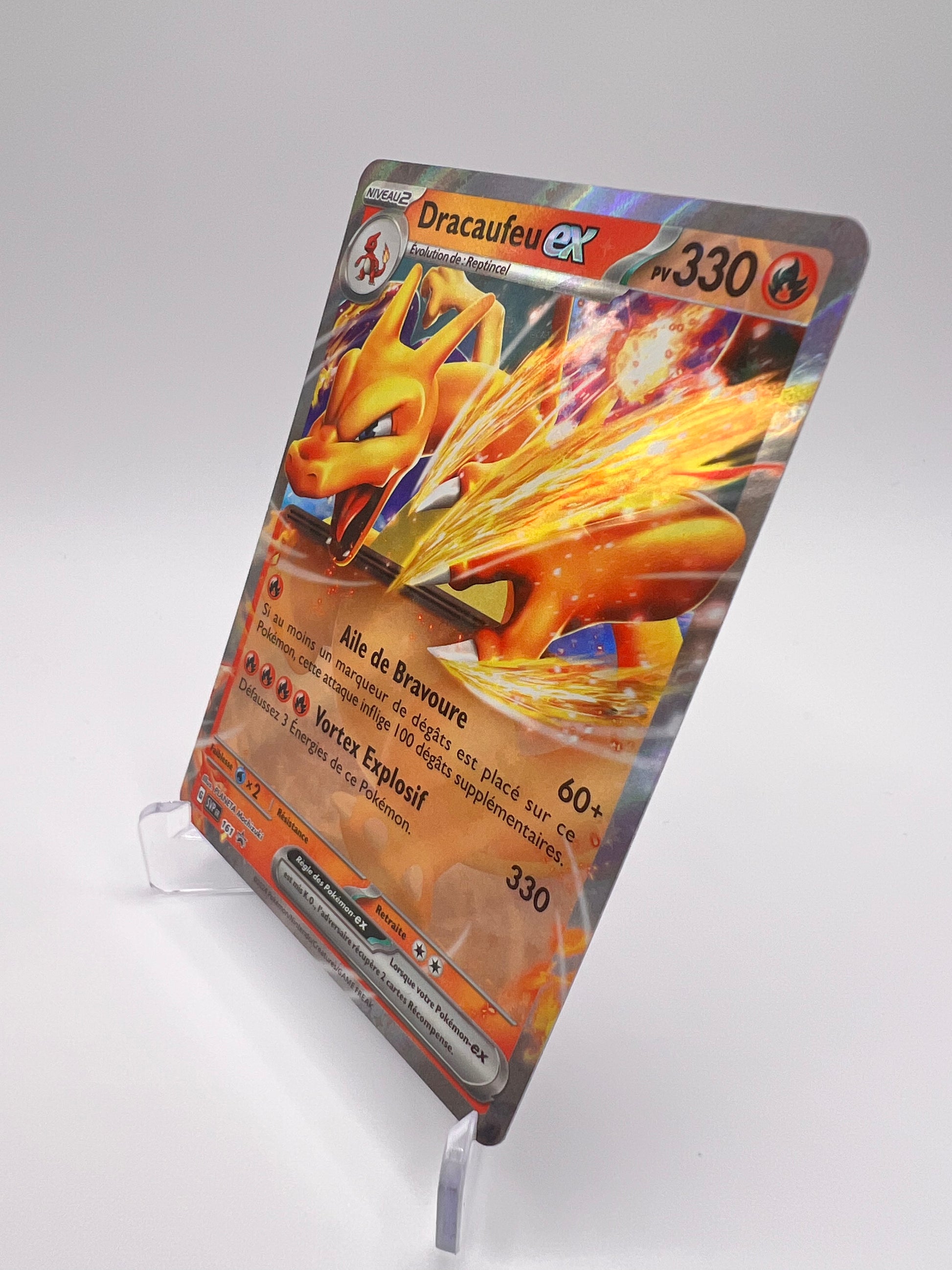 Dracaufeu Ex 161 + Figurine Dracaufeu Pokemon Center Pikadi Collect