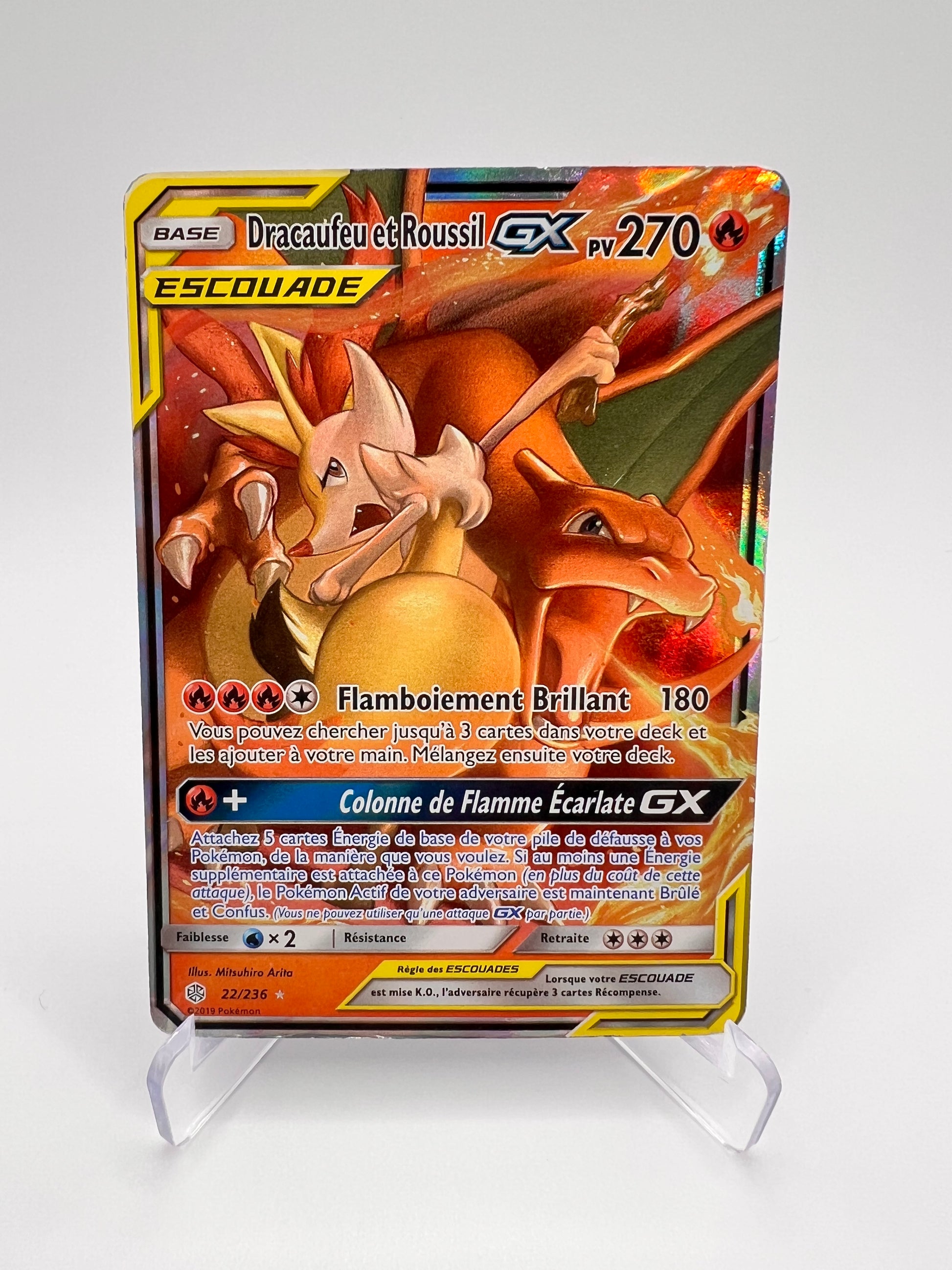 Dracaufeu et Roussil GX 22/236 Pikadi Collect