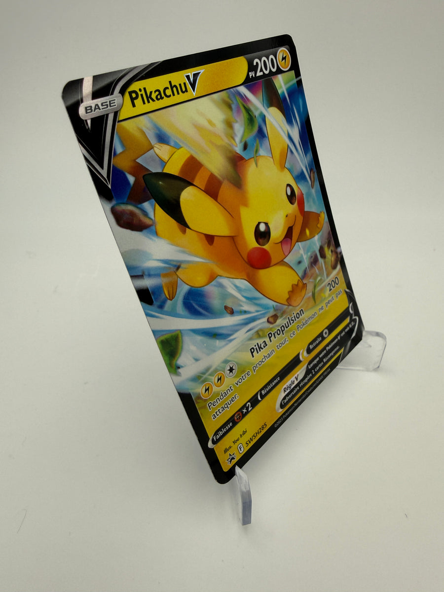 Pikachu V SWSH285 – Promo Black Star Épée et Bouclier – FR – État Très Bon – Carte Pokémon