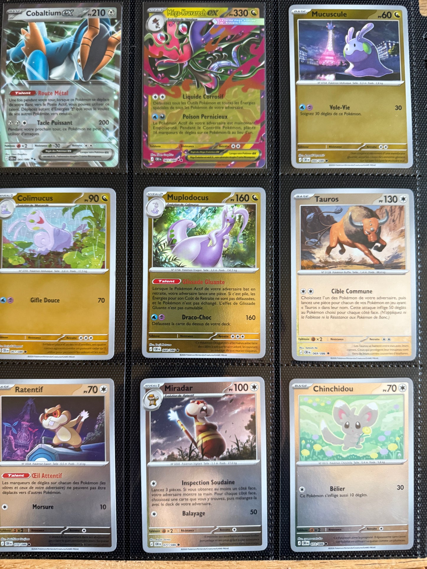 Set complet Chaos Ascendant Reverse FR - Bloc Méga-Évolution Pokémon