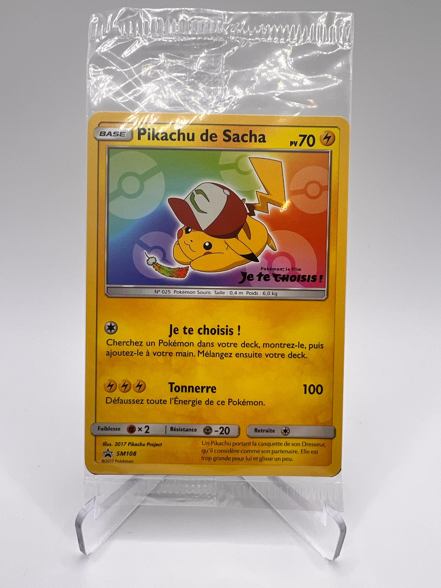 Pikachu de Sacha – Set Complet SM108 à SM114 (Édition Collector Pikadi – SM108 Scellée)