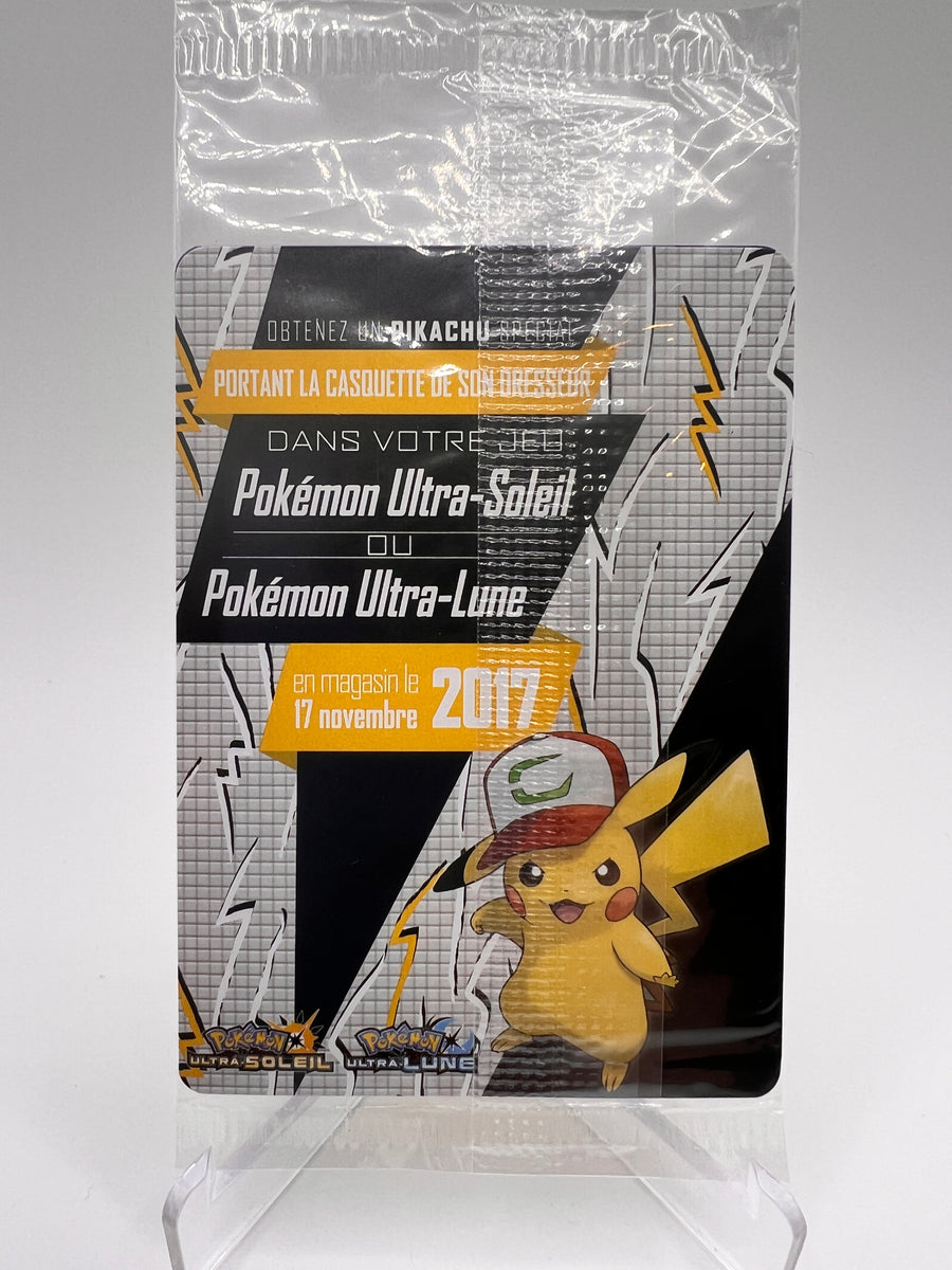 Pikachu de Sacha Set Complet à Édition Collector Scellée SM108 SM114 - Promos Black Star Soleil Lune