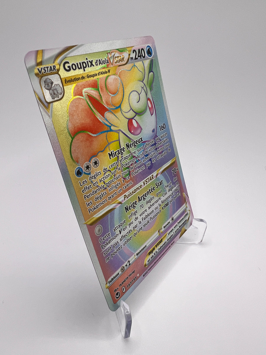 Goupix d'Alola Vstar 197/195 – Tempete Argentee | Pikadi-Collect