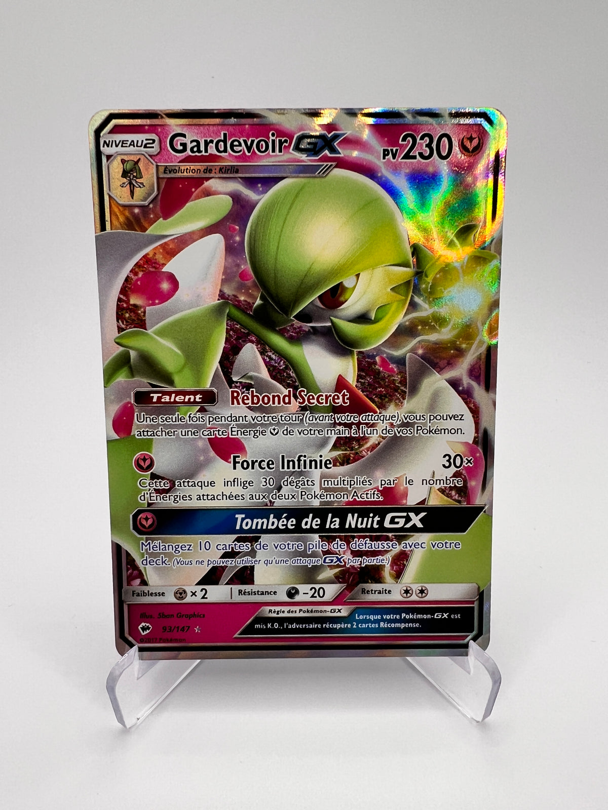 Gardevoir GX 93/147 - Ombres Ardentes – Ombres Ardentes – Carte Pokémon Rare