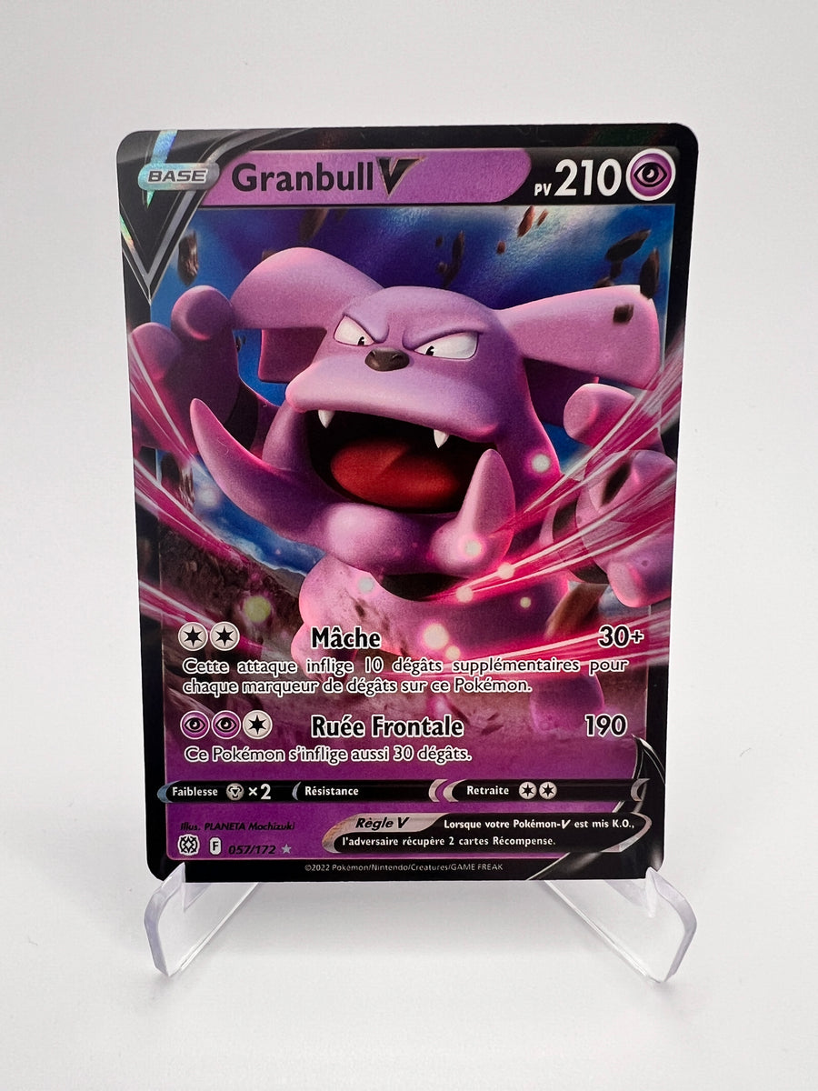 Granbull V 057/172 - Stars Étincelantes – Stars Etincelantes – Carte Pokémon Holo Rare V