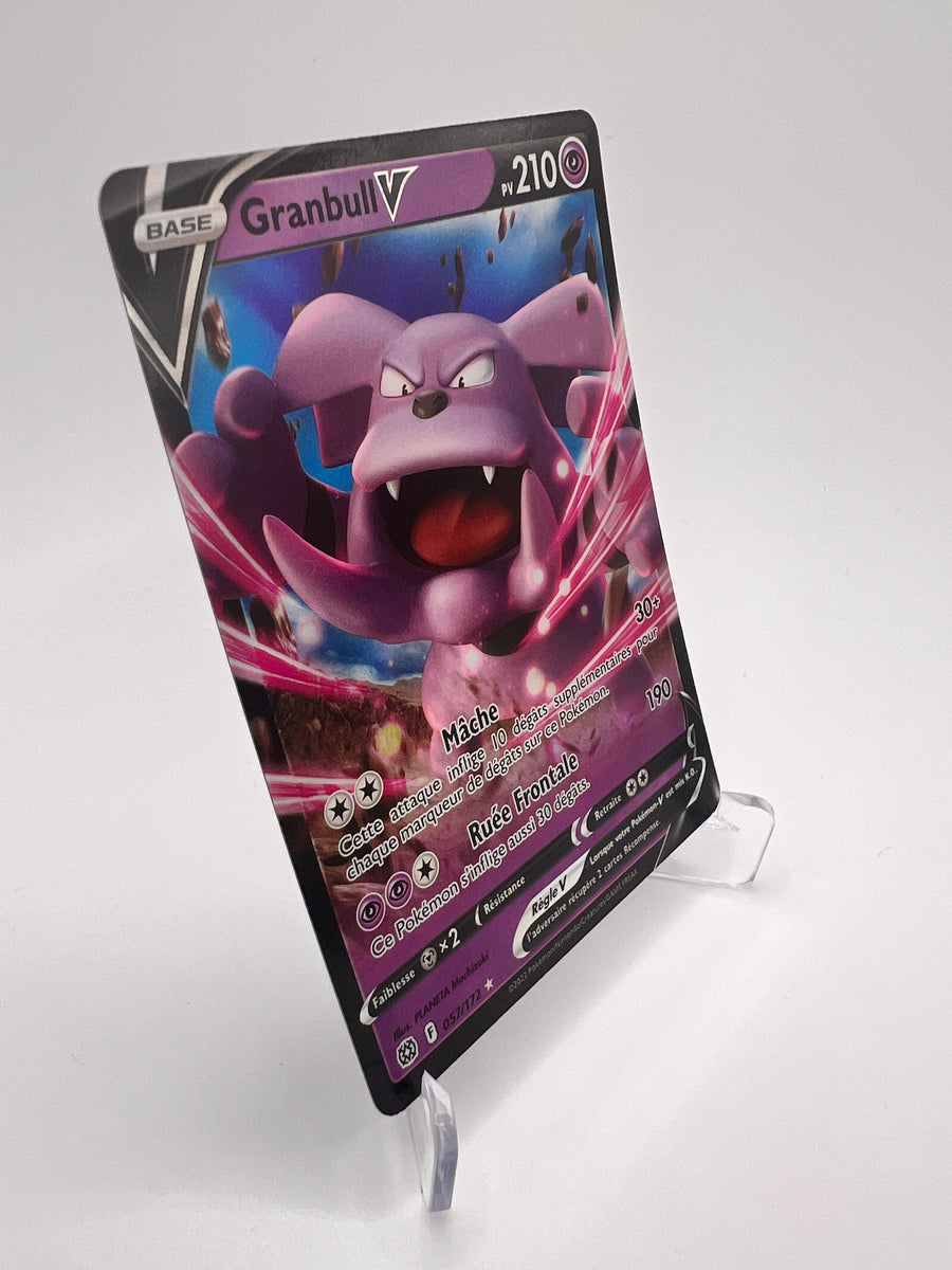 Granbull V 057/172 - Stars Étincelantes – Stars Etincelantes – Carte Pokémon Holo Rare V