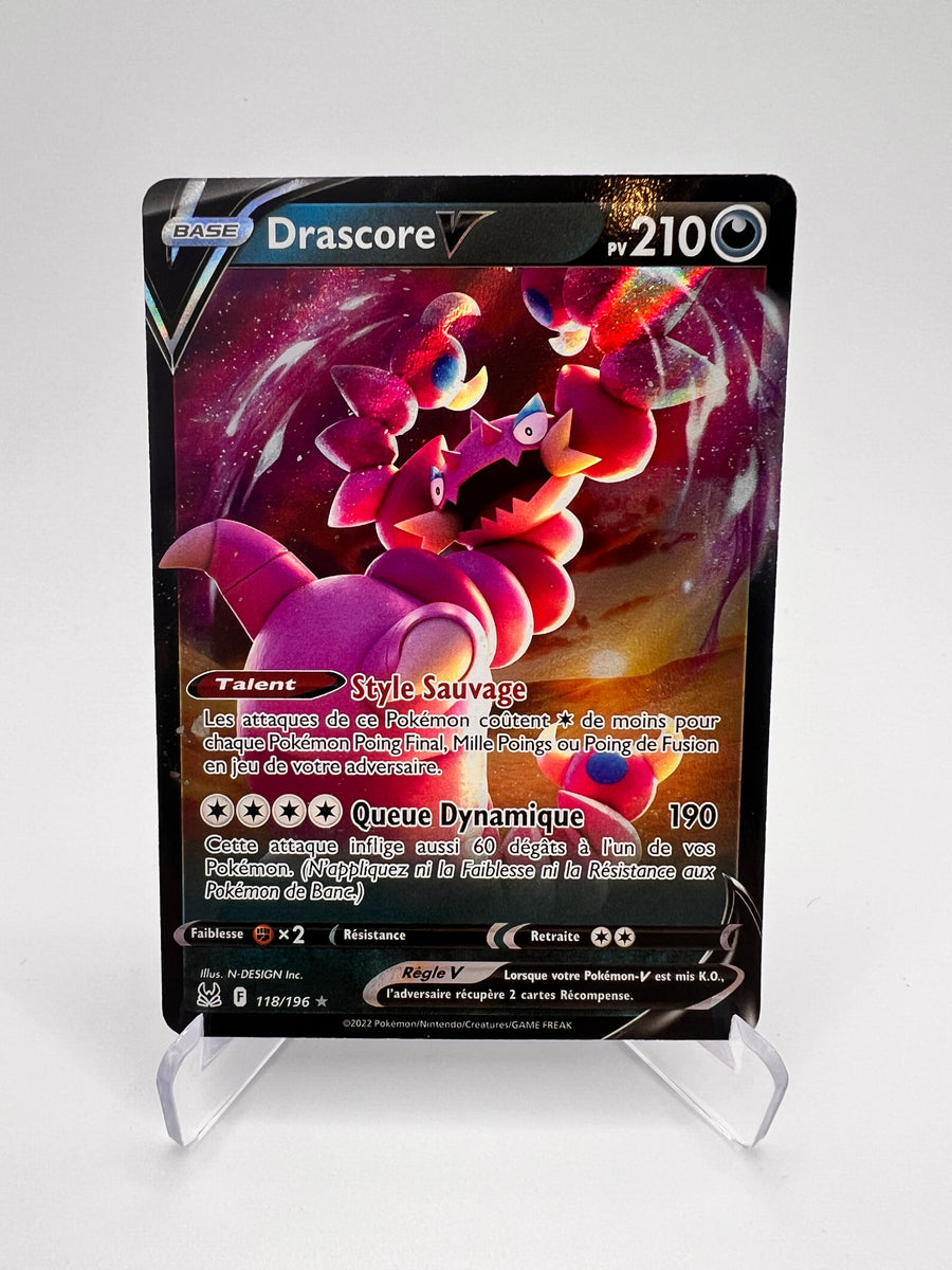 Drascore V 118/196 - Origine Perdue – Origine Perdue – Carte Pokémon Holo Rare V