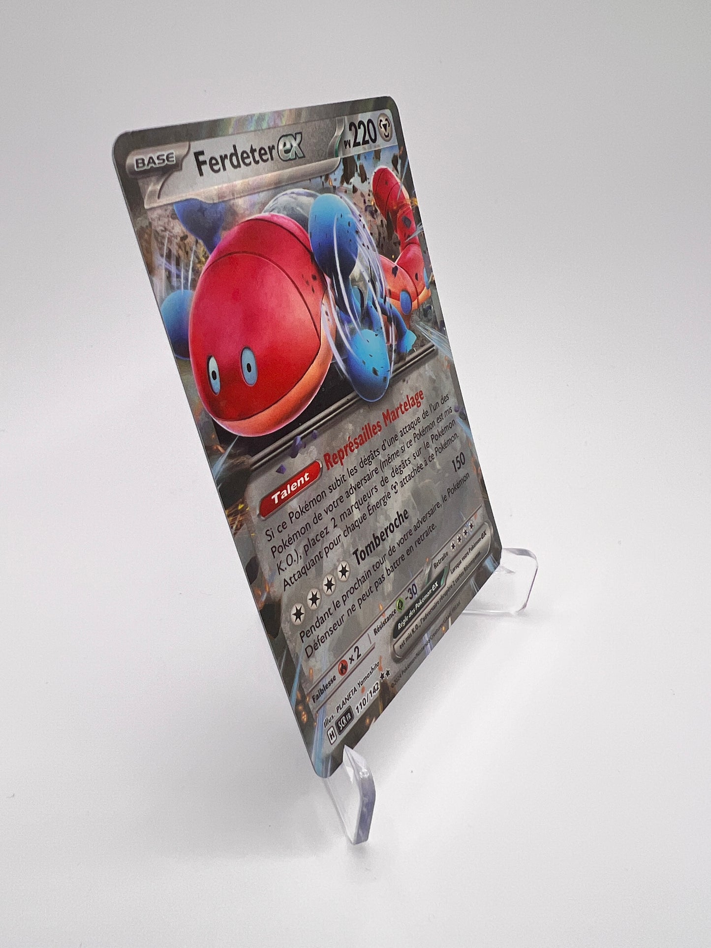 Ferdeter ex 110/142 - Couronne Stellaire – Couronne Stellaire – Carte Pokémon Ultra Rare