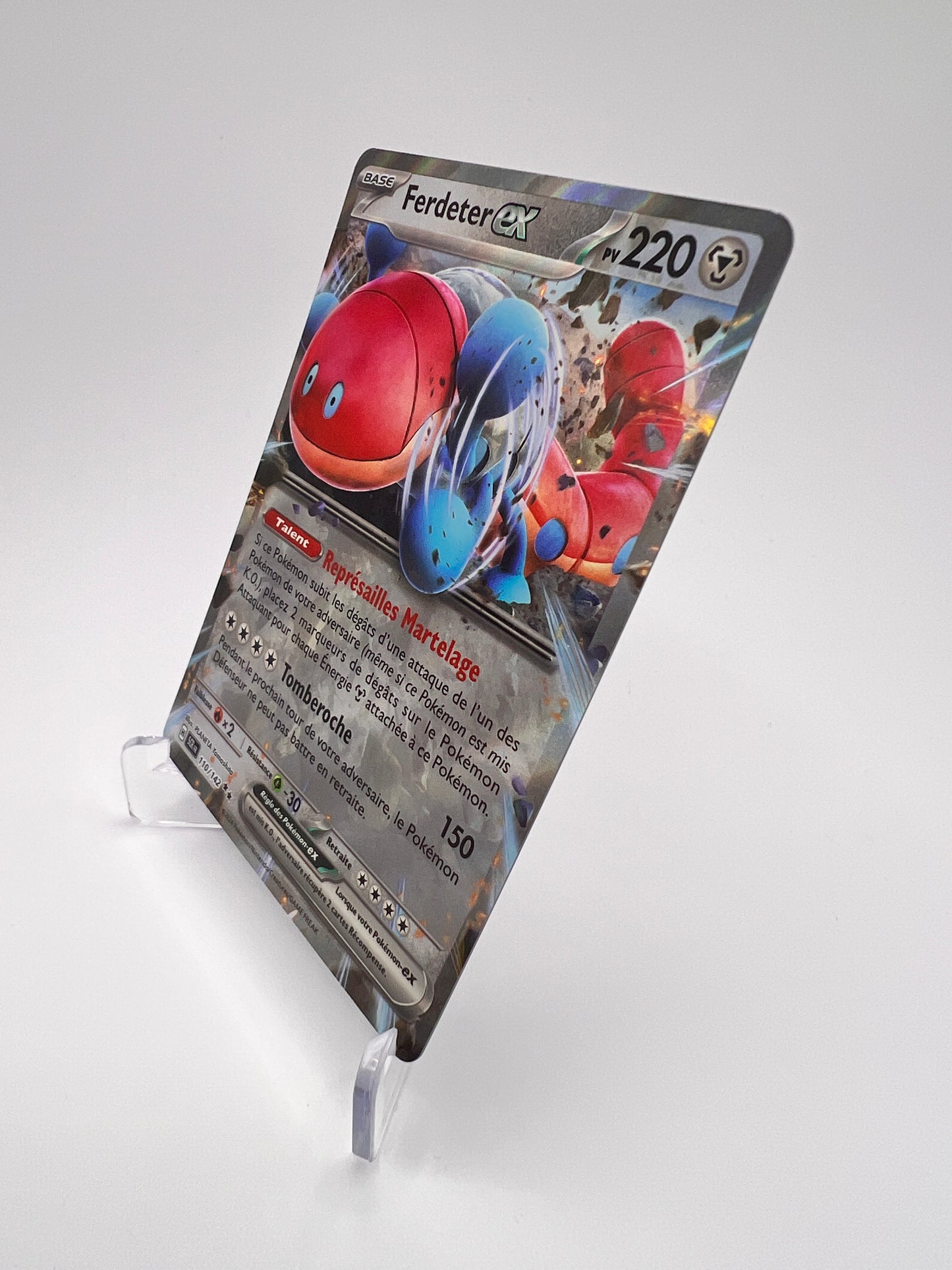 Ferdeter ex 110/142 - Couronne Stellaire – Couronne Stellaire – Carte Pokémon Ultra Rare