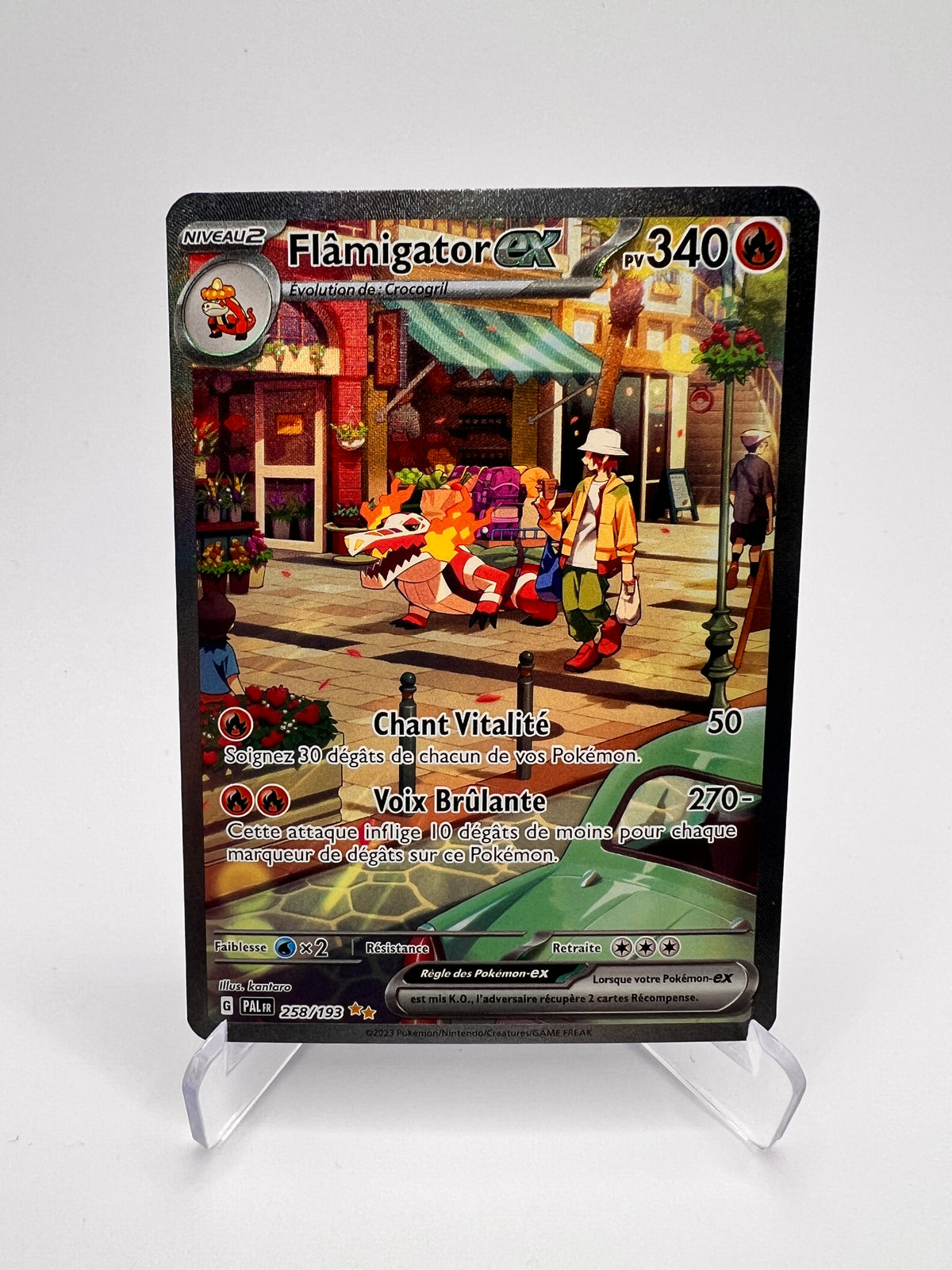 Flamigator ex 258/193 - Évolutions à Paldea – Evolutions A Paldea – Carte Pokémon Double Rare