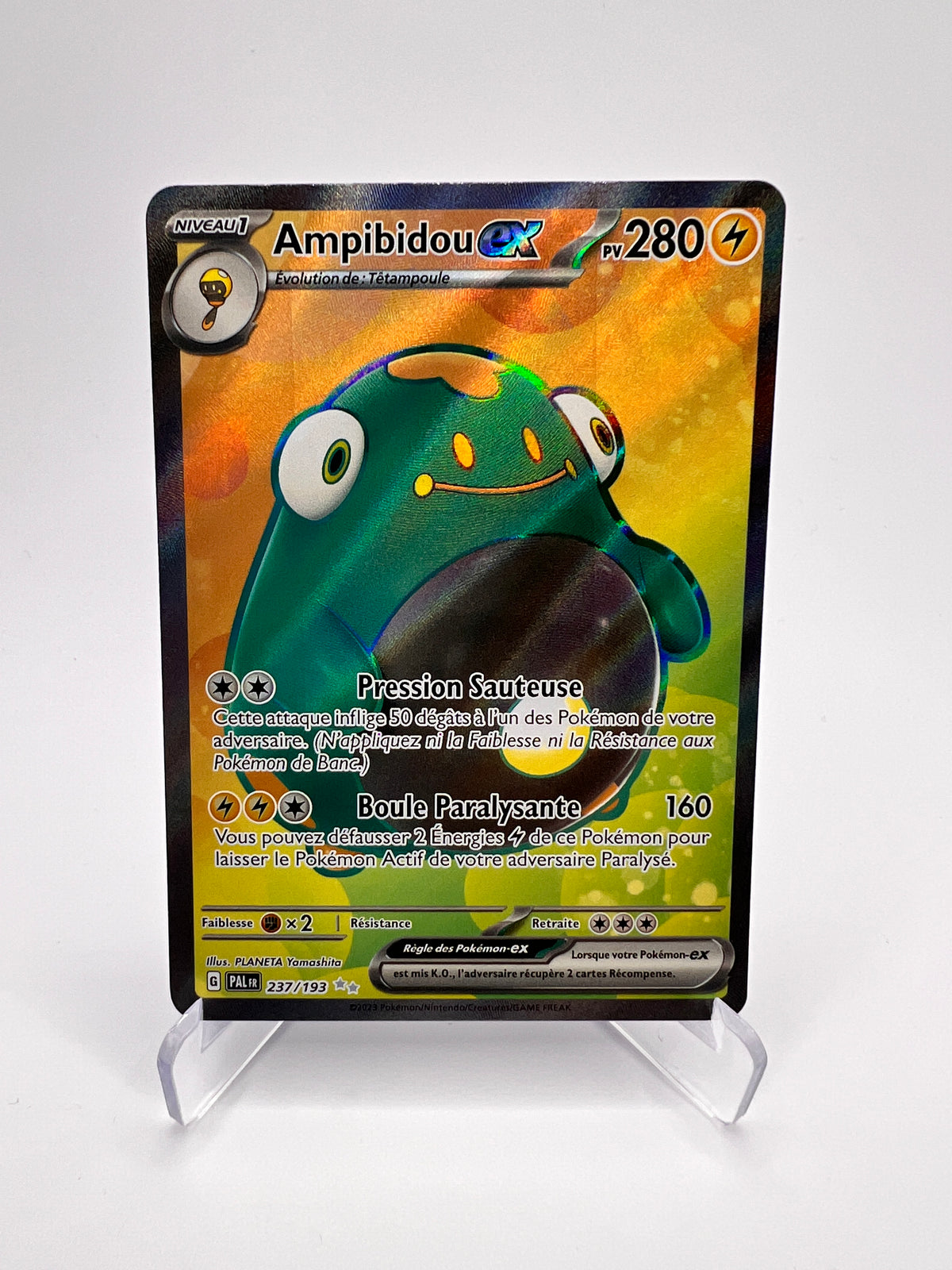 Ampibidou ex 237/193 - Évolutions à Paldea – Evolutions A Paldea – Carte Pokémon Ultra Rare