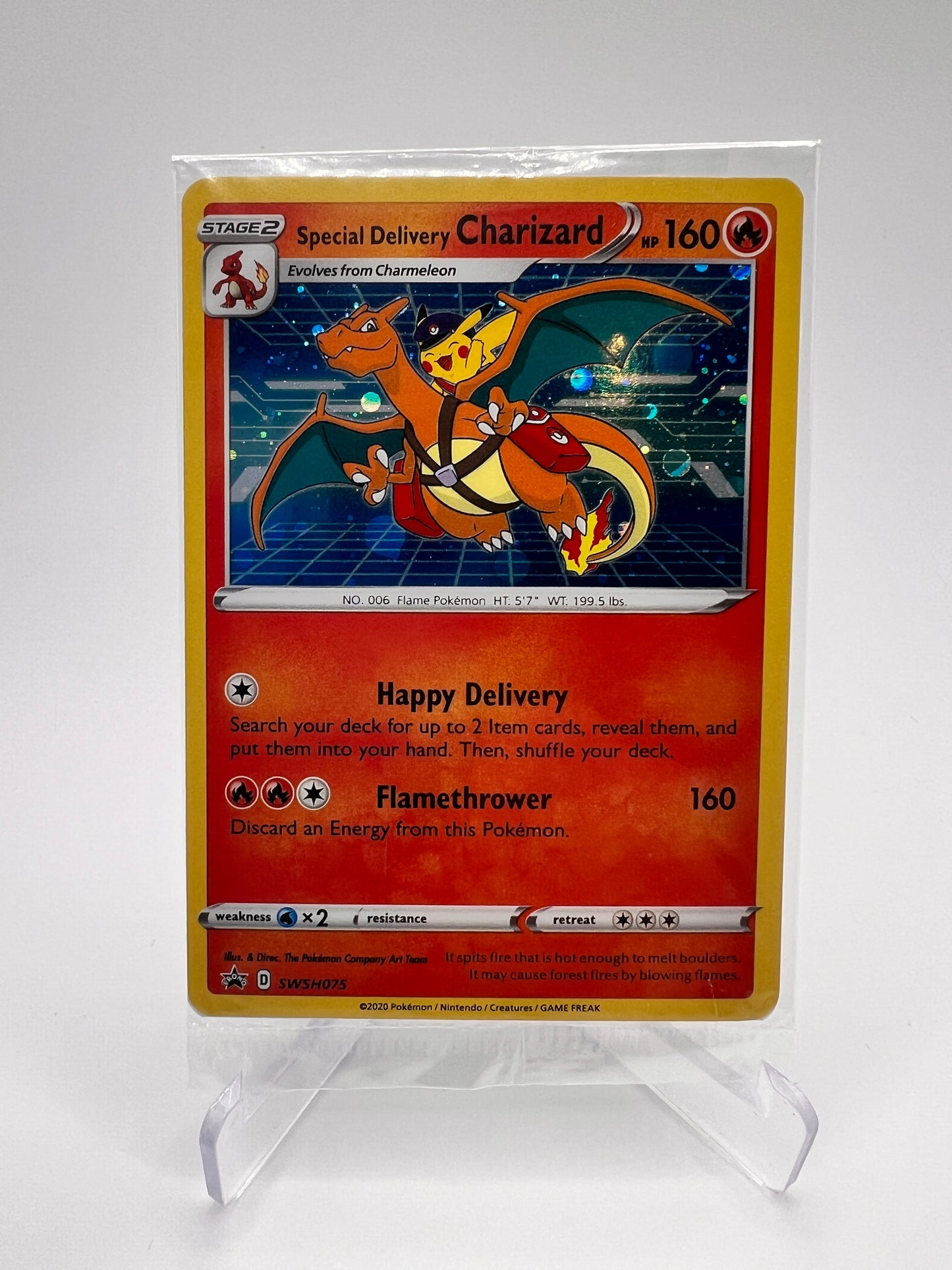 Special Delivery Charizard SWSH075 - Black Star