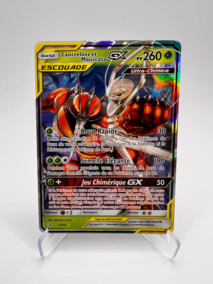 Cancrelove et Mouscoto 1/214 - Tonnerre Perdu – Tonnerre Perdu – Carte Pokémon Ultra Rare
