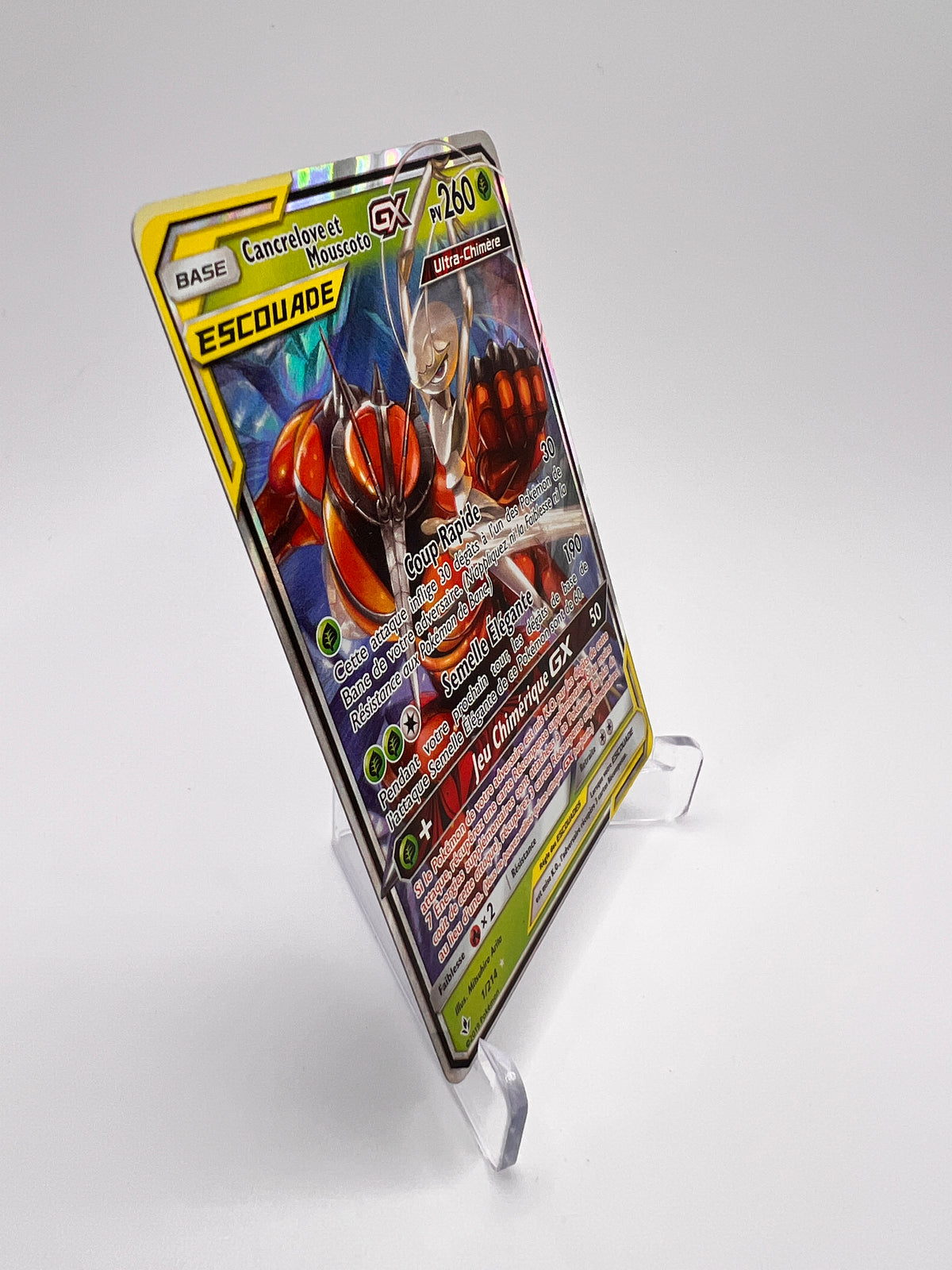 Cancrelove et Mouscoto 1/214 - Tonnerre Perdu – Tonnerre Perdu – Carte Pokémon Ultra Rare