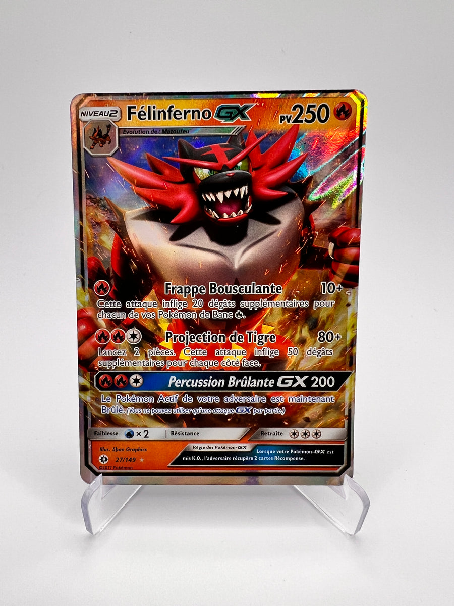 Félinferno GX 27/149 - Soleil Et Lune – Soleil Et Lune – Carte Pokémon Rare