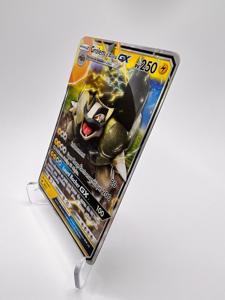 Grolem D'Alola GX 34/111 - Poings Furi – Poings Furi – Carte Pokémon Rare