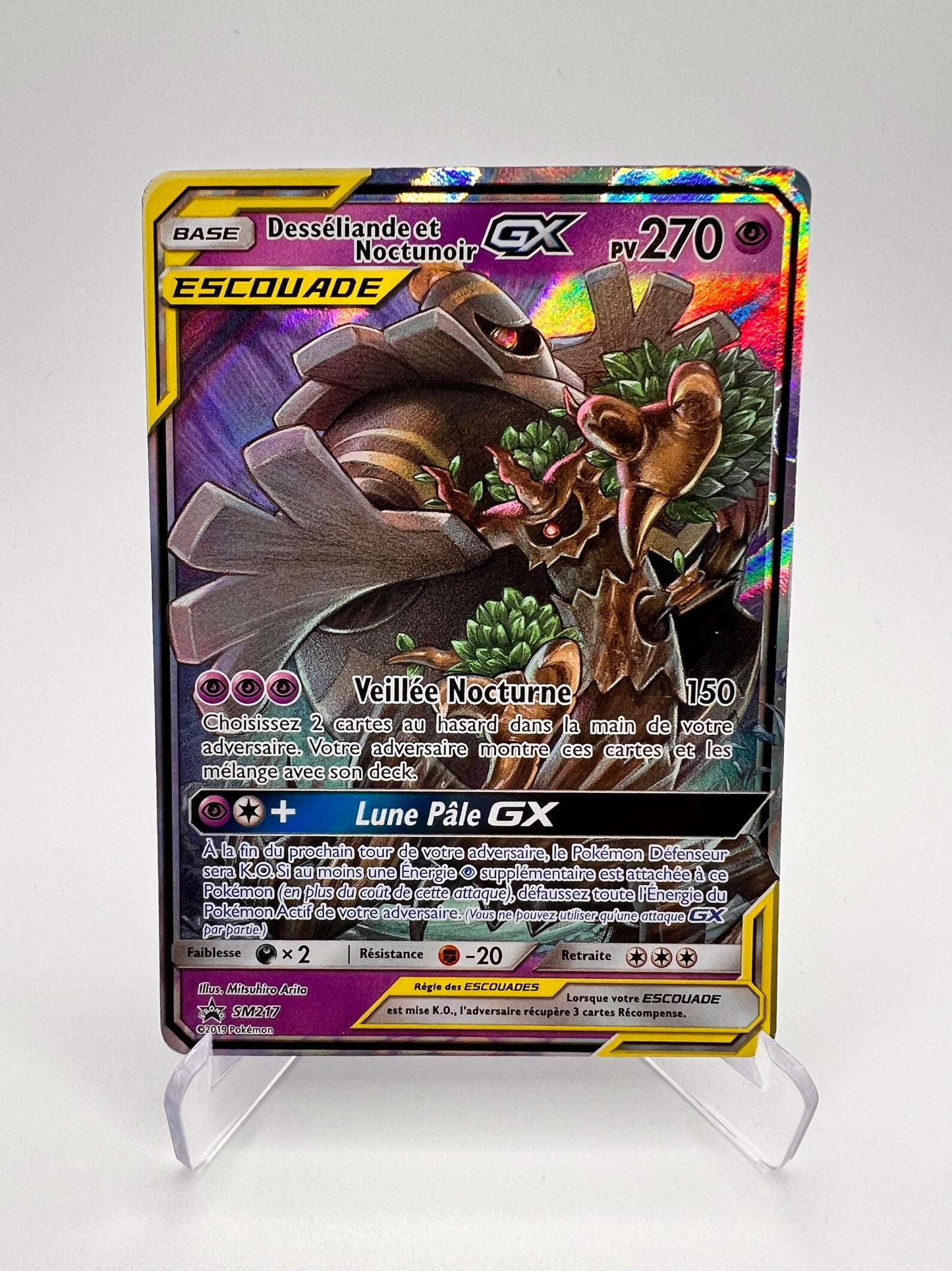 Desséliande et Noctunoir SM217 - Promos Black Star Soleil Lune – Black Star – Carte Pokémon Promo