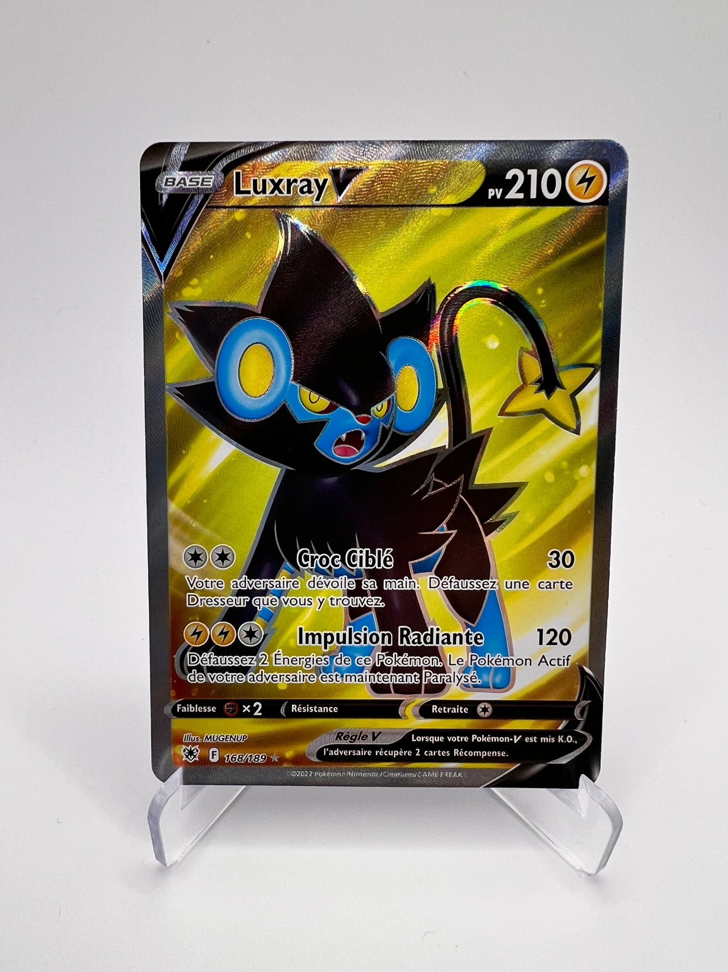 Luxray V 168/189 – Carte Pokémon Ultra Rare