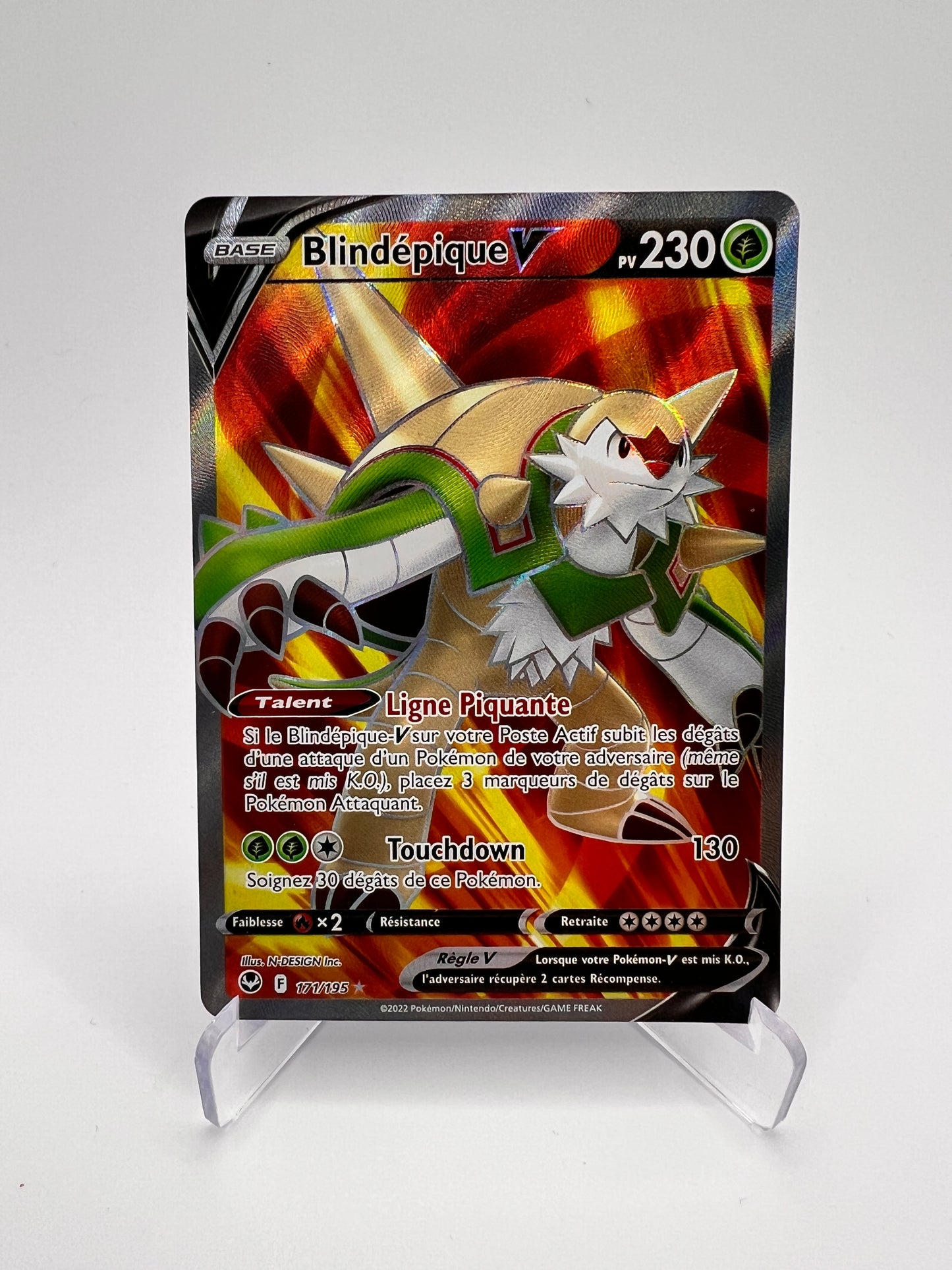 Blindépique V 171/195 - Pokémon 151 – Tempete Argentee – Carte Pokémon Ir