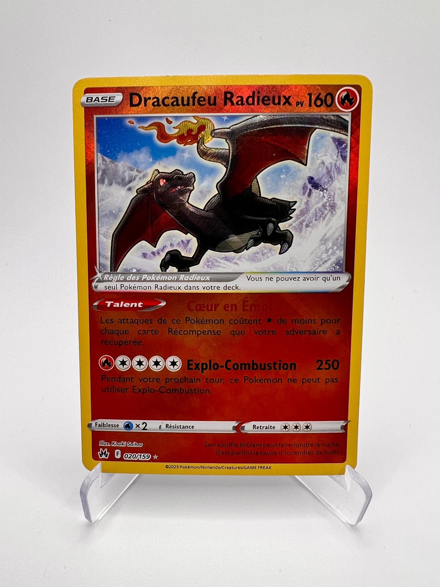 Dracaufeu Radieux 020/159 – Zénith Supreme | Pikadi-Collect