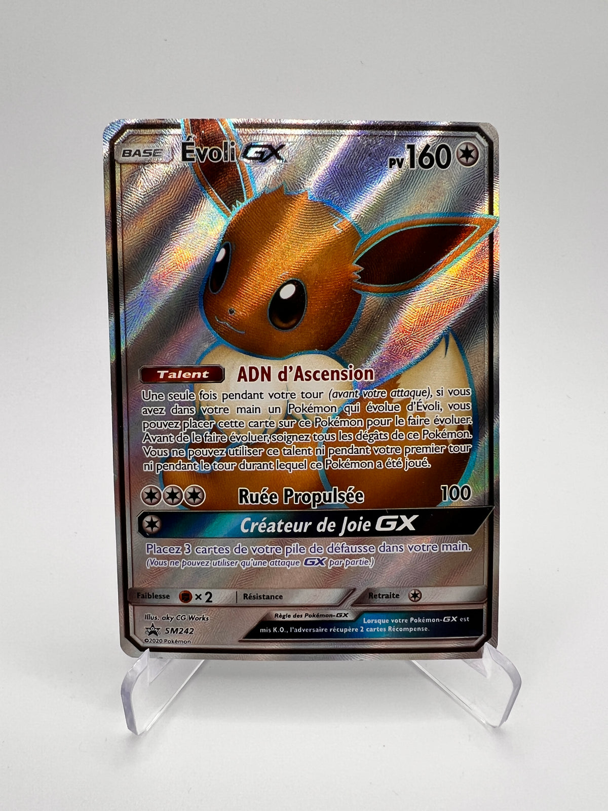 Evoli GX SM242 - Promos Black Star Soleil Lune