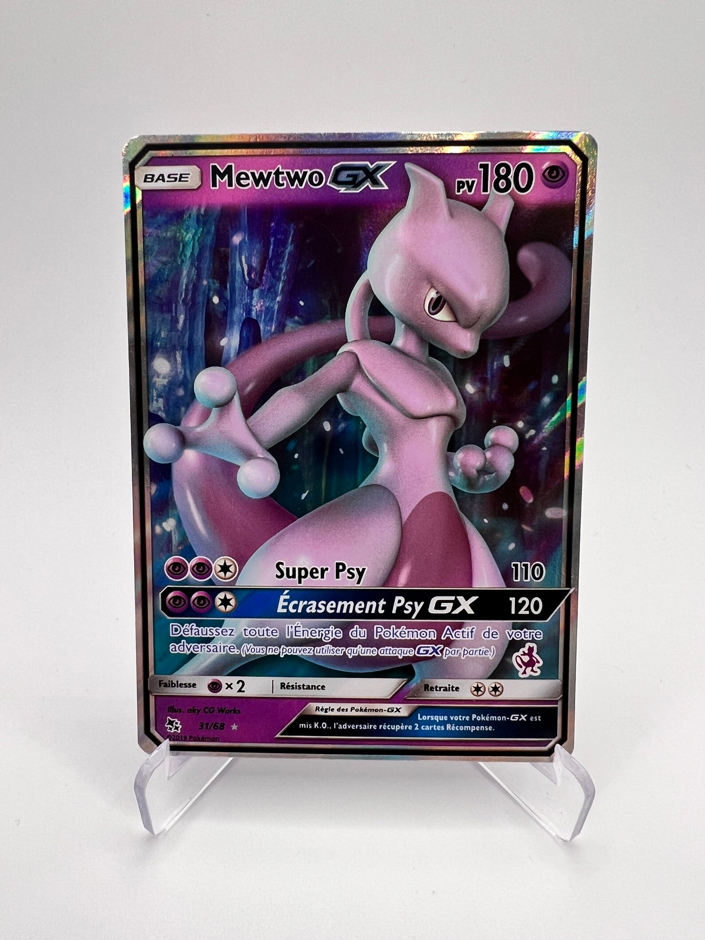 Mewtwo GX 31/68 – Destinees Occultes – Carte Pokémon Common