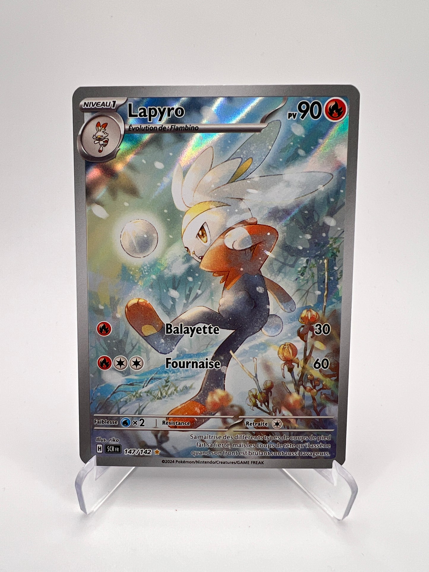 Lapyro 147/142 - Couronne Stellaire – Couronne Stellaire – Carte Pokémon Illustration Rare