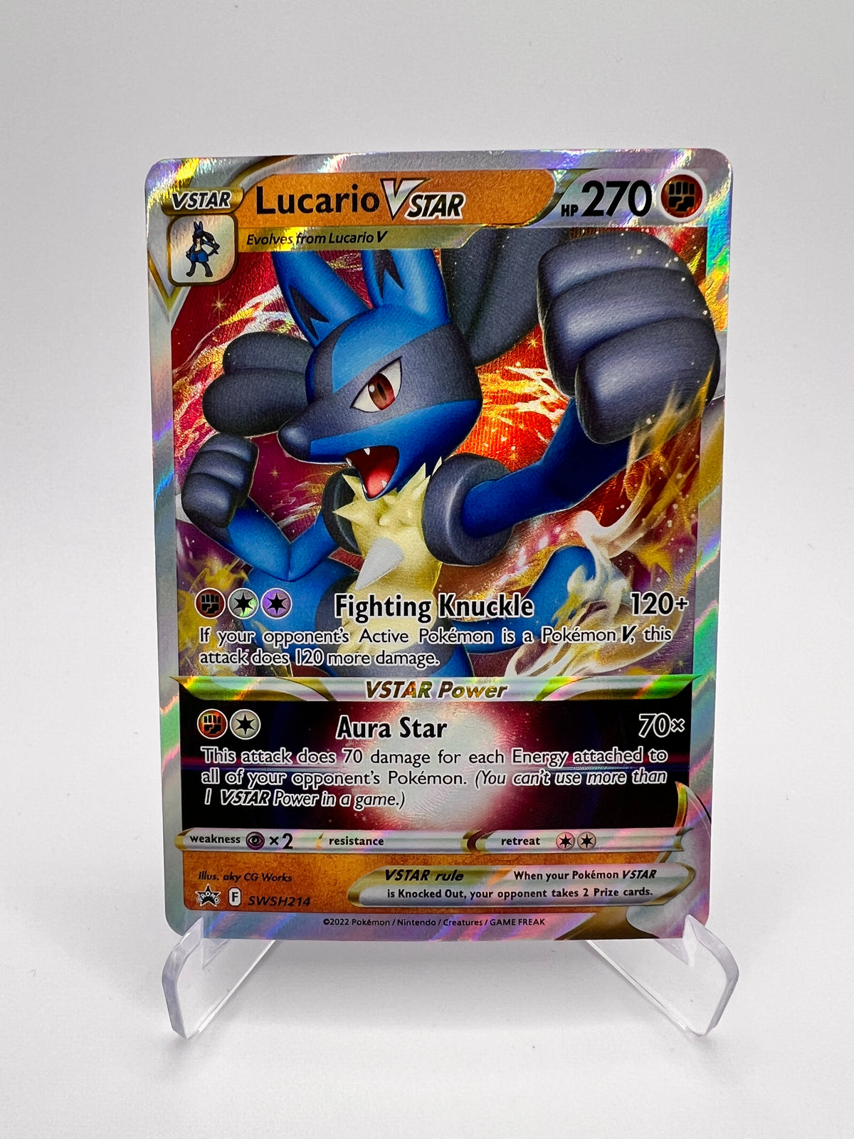 Lucario Star Eng SWSH214 - Black Star