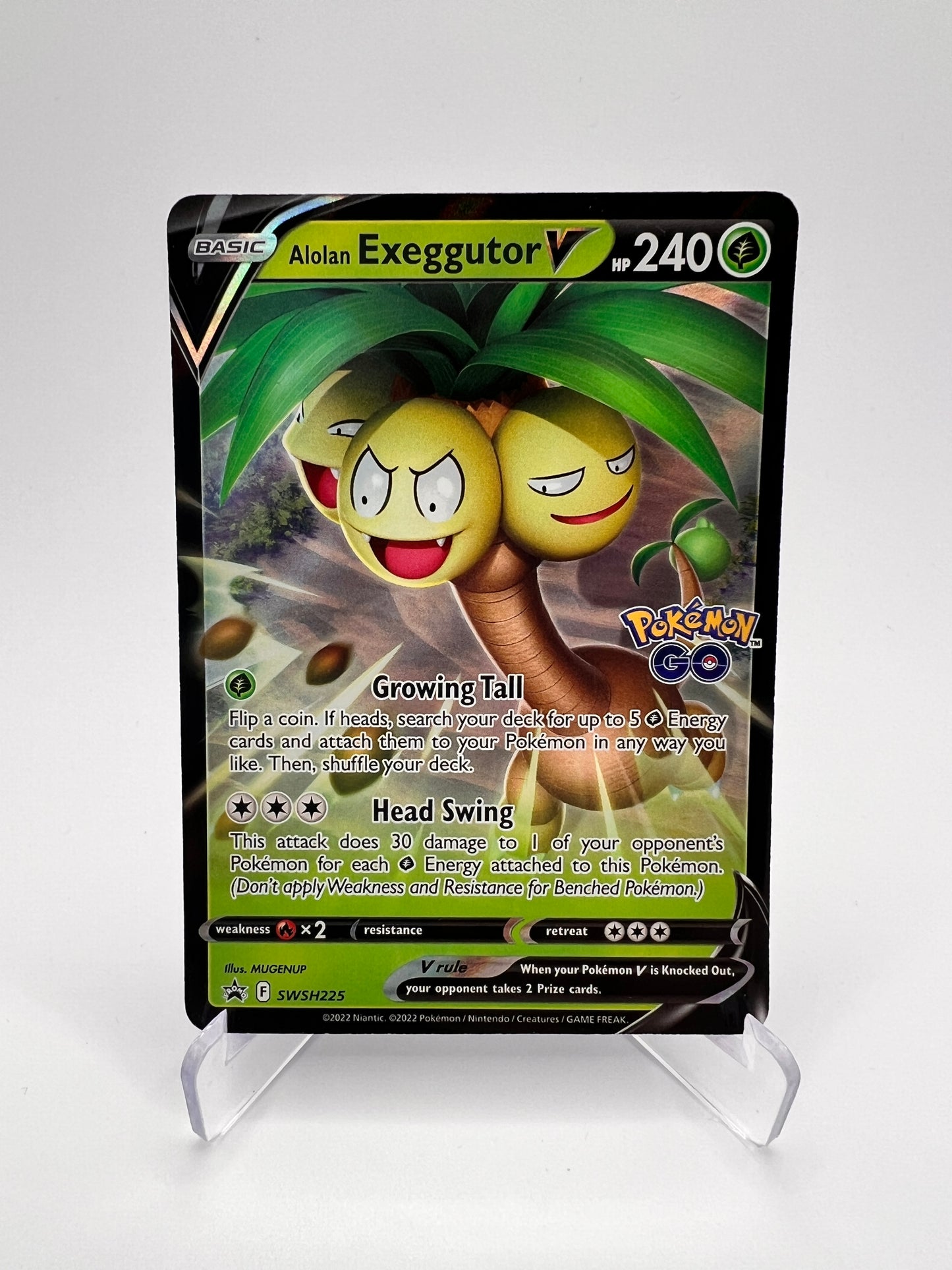 Alolan Exeggutor V Eng SWSH225 - Black Star