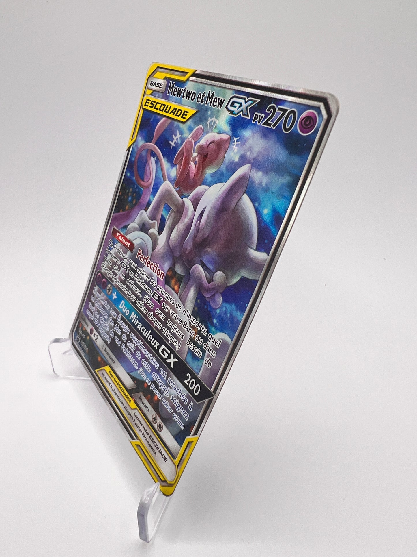 Mewtwo et Mew GX SM191 - Promos Black Star Soleil Lune