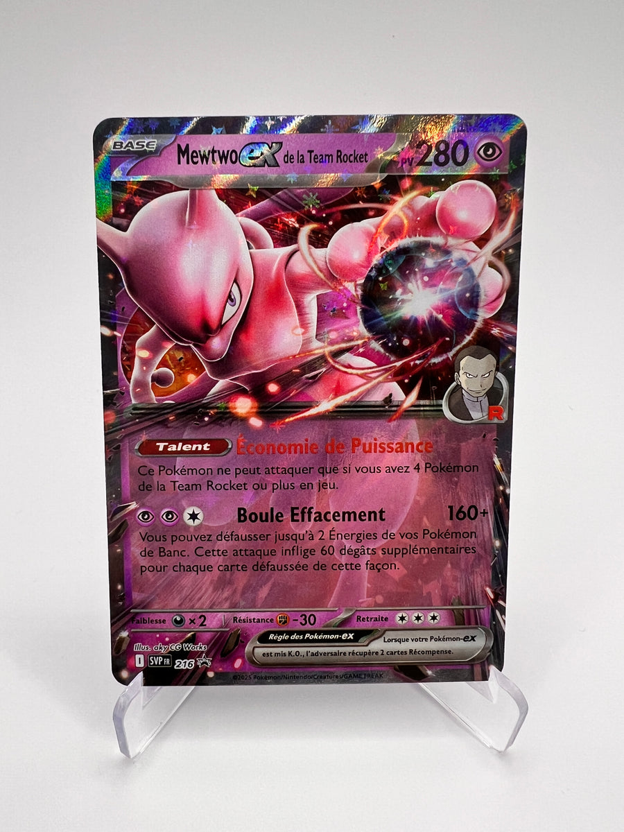 Mewtwo Ex de la Team Rocket SVP 216