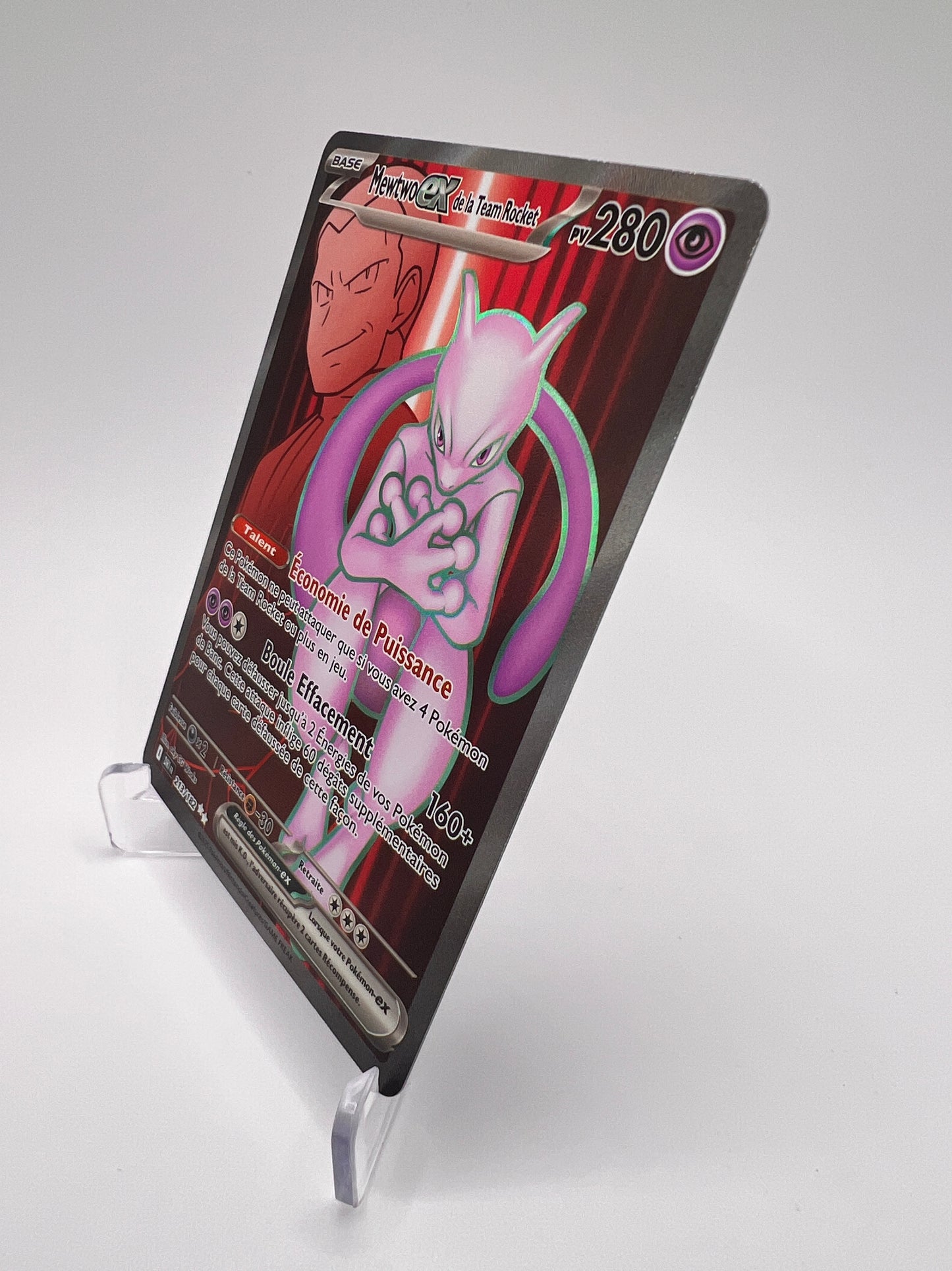 Mewtwo ex de la Team Rocket Team Rocket 213/182 - Rivalites Destinées