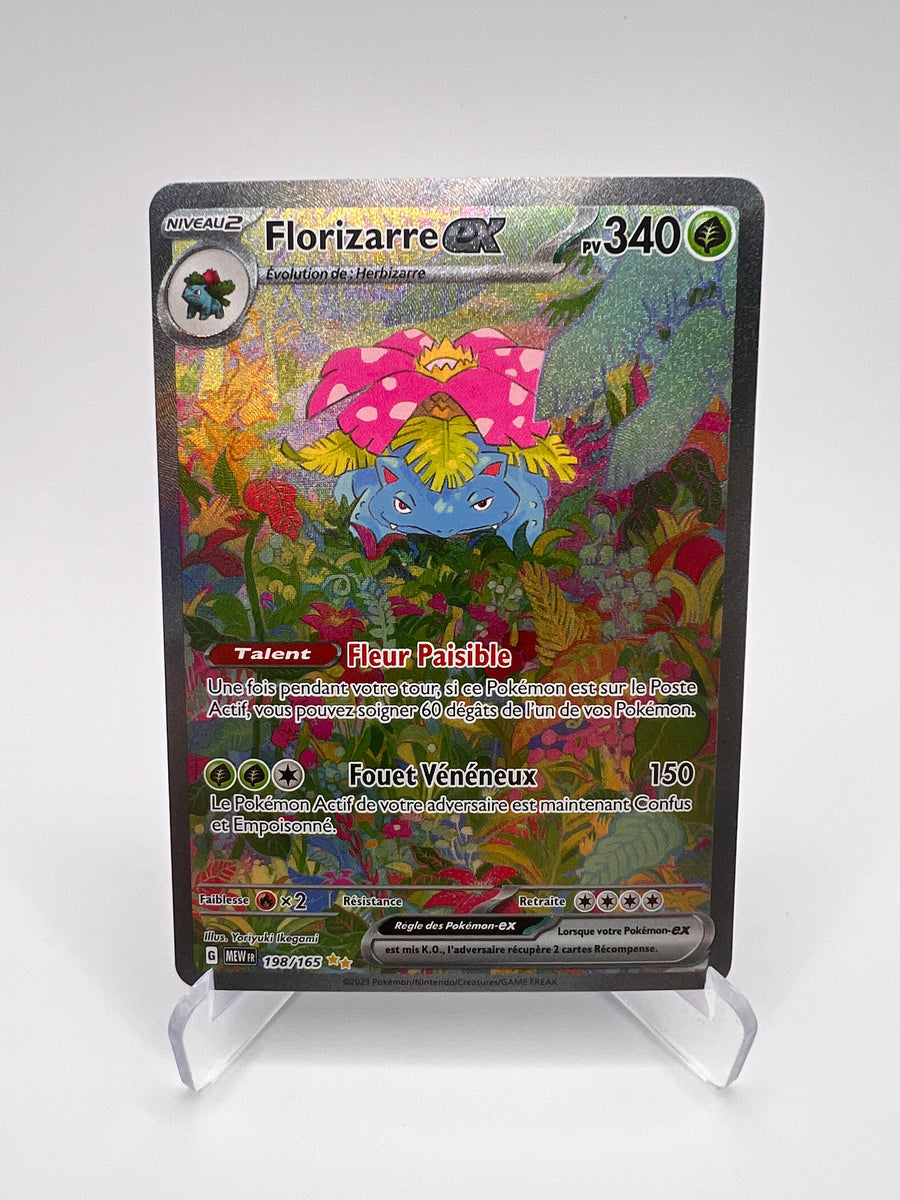 Florizarre ex 198/165 - Pokémon 151 – Pokemon 151 – Carte Pokémon Double Rare