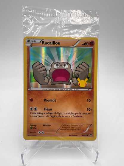Racaillou 43/83 – Stamp 20 ans – Générations – Scellé – Carte Pokémon