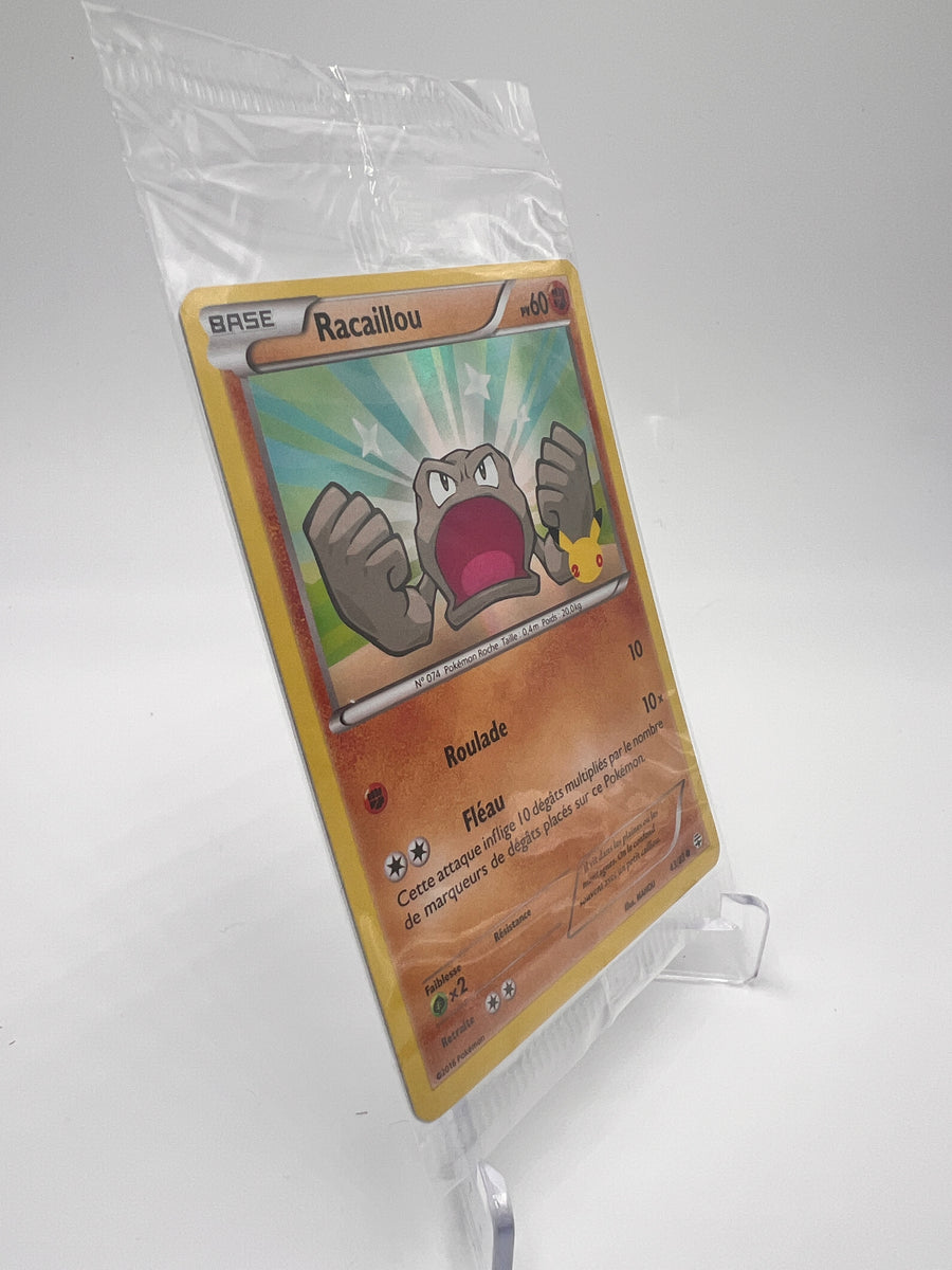 Racaillou 43/83 – Stamp 20 ans – Générations – Scellé – Carte Pokémon