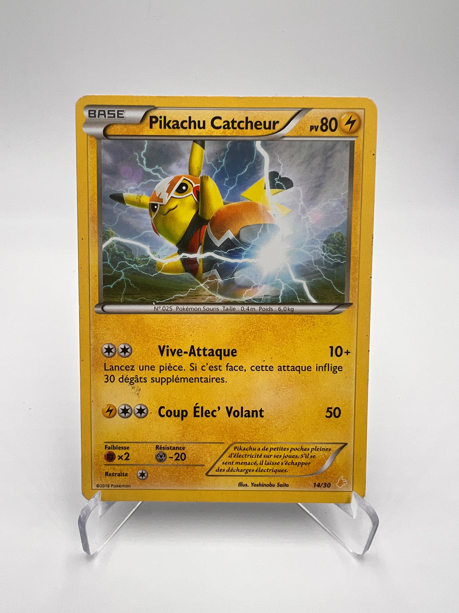 Pikachu Catcheur 14/30 – XY Kit Dresseur Pikachu Libre – EXC – Carte Pokémon