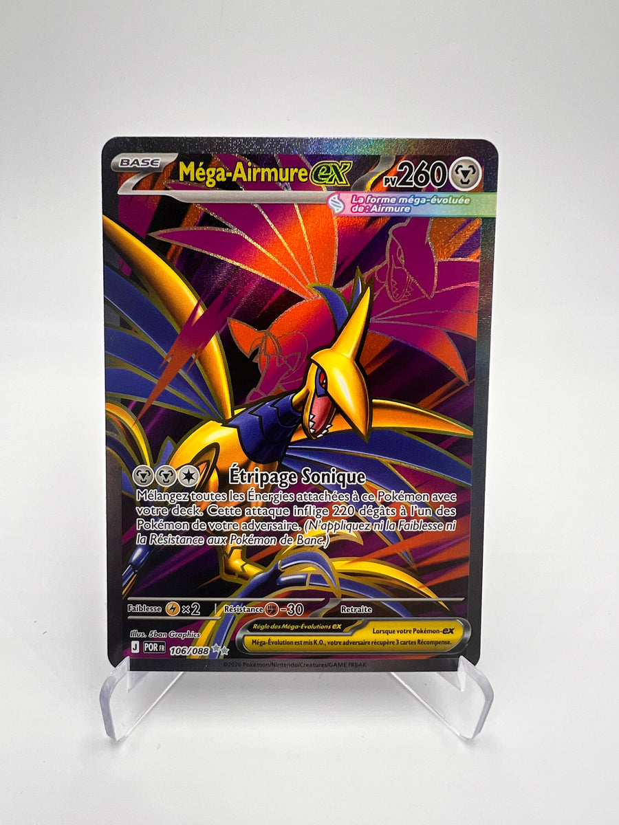 Méga-Airmure EX 106/088 – Équilibre Parfait – NM – Carte Pokémon