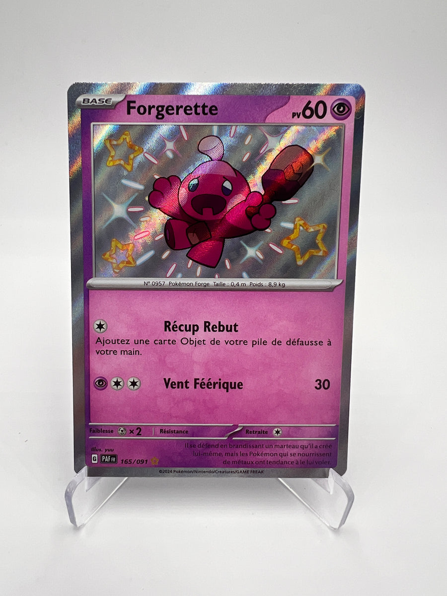 Forgerette 165/091 – Shiny – Destinées de Paldea – NM – Carte Pokémon