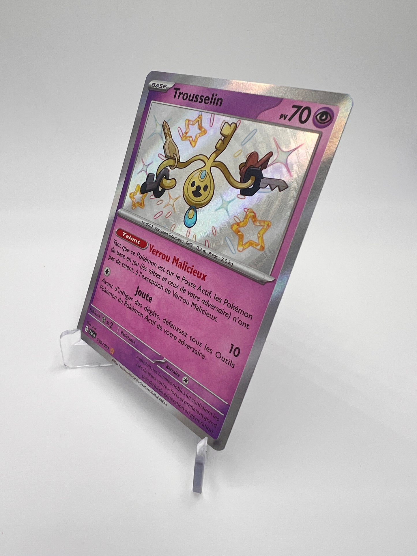 Trousselin 159/091 – Shiny – Destinées de Paldea – NM – Carte Pokémon